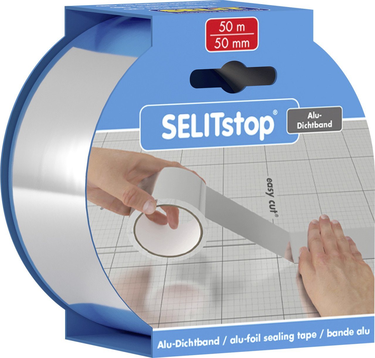 Selit Trittschalldämmplatte Selitstop Alu Dichtband Rolle - 50 Meter