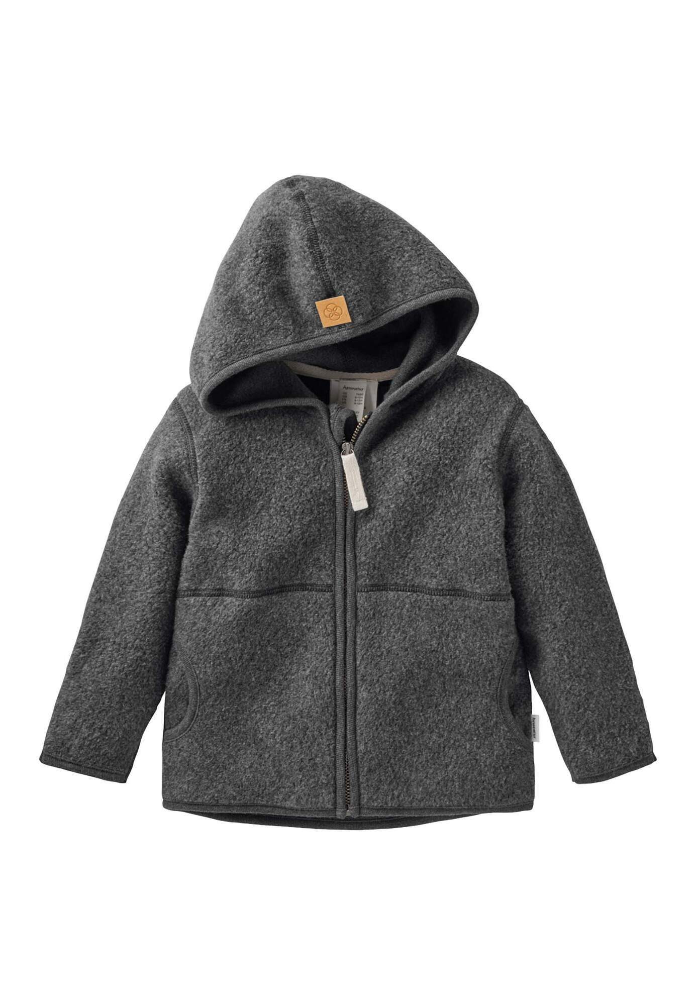 Hessnatur Fleecejacke aus reiner Bio-Baumwolle (1-St)