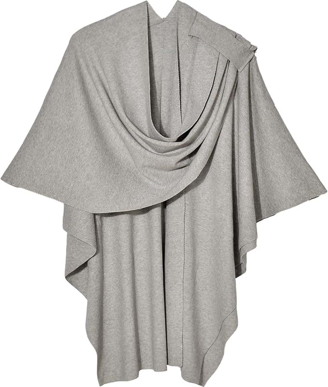 nsihing Poncho Damen Poncho Schal Strick Cape Cardigan Weich für Herbst Winter