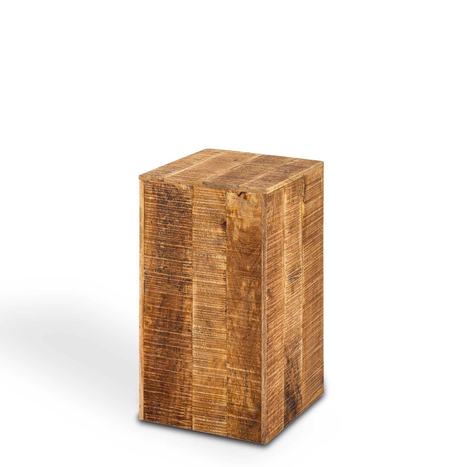 Casamia Blumenhocker Blumensäule 27x27 H50 Hocker Pflanzenständer Beist Holz Blumen o. 73cm