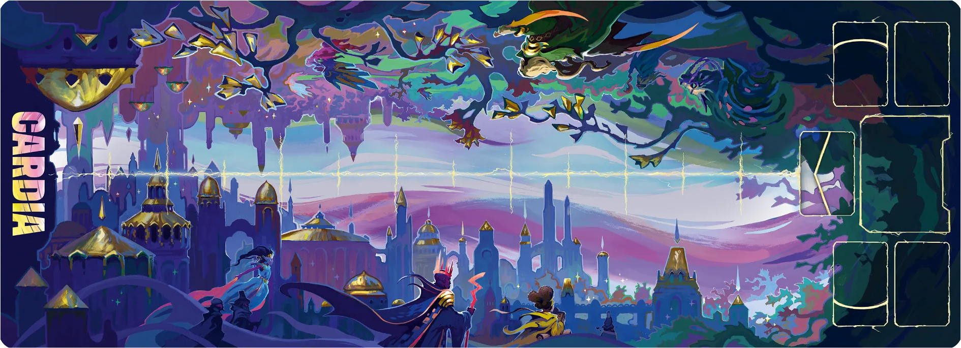 Hans im Glück Spiel Kartenspiel Duell um Cardia Playmat Spielmatte HIGD1034
