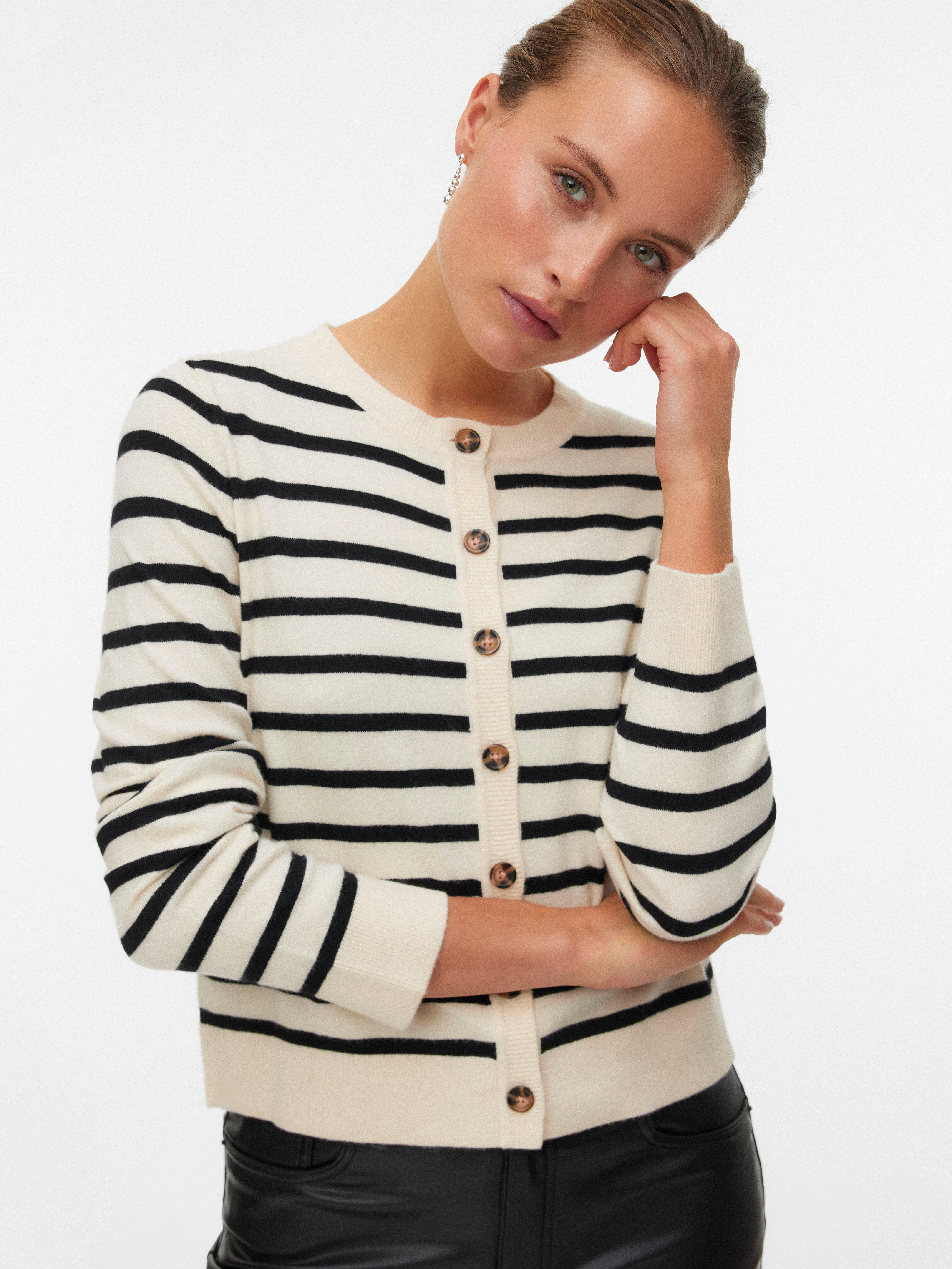 Vero Moda Strickjacke VMSABA PLAIN LS günstig online kaufen