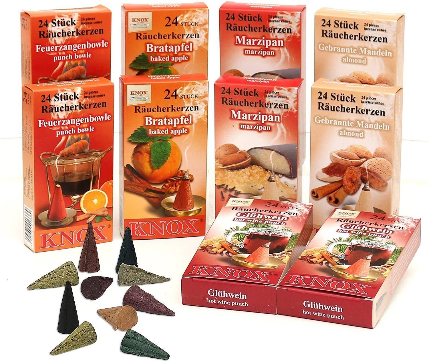 KNOX Räucherkegel 10er Set Räucherkerzen verschiedene Düfte Nr. 1