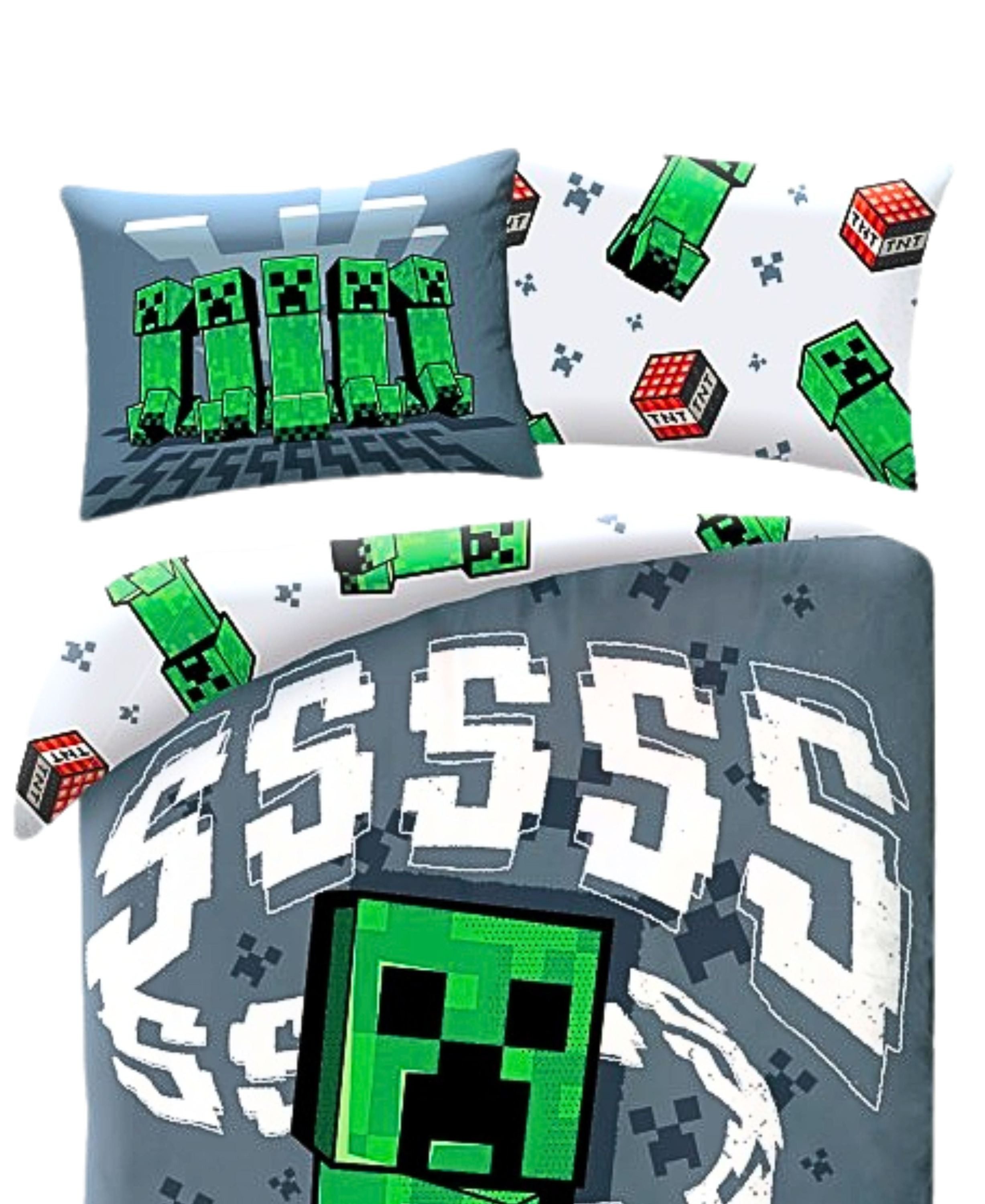 Minecraft Bettwäsche Creeper & TNT, Baumwolle, 2 teilig, Jungen Wendebettwä günstig online kaufen