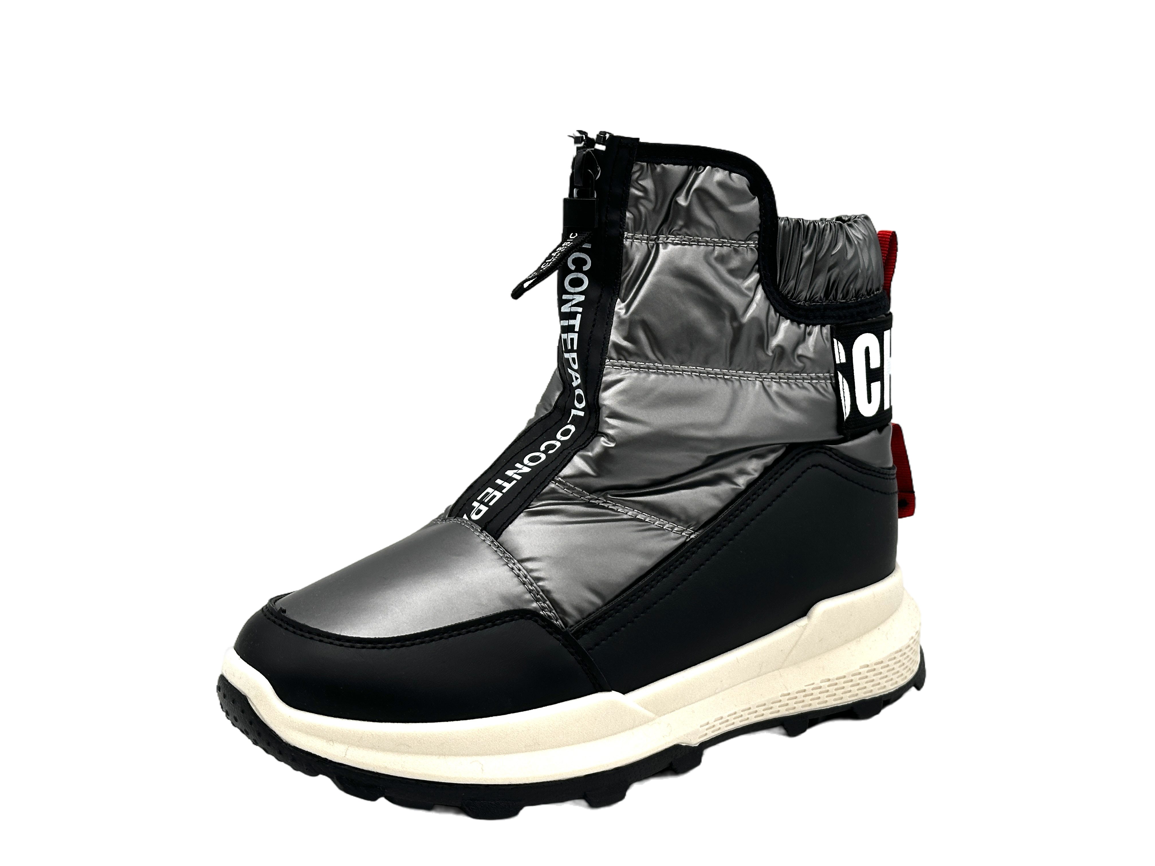 Nowaland Warme Damen Winterstiefeletten mit Reißverschluss Winterstiefelette Kunstfell-Futter und elastischer Schaft für optimalen Komfort