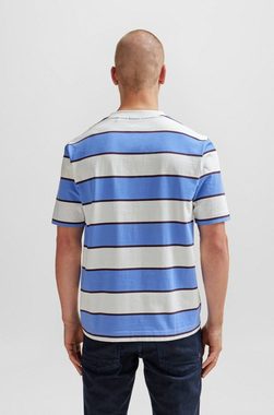 BOSS ORANGE T-Shirt Te_stripes mit breitem Streifenmuster