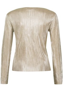 Zero T-Shirt Shirt Metallic Optik (1-tlg) strukturiert