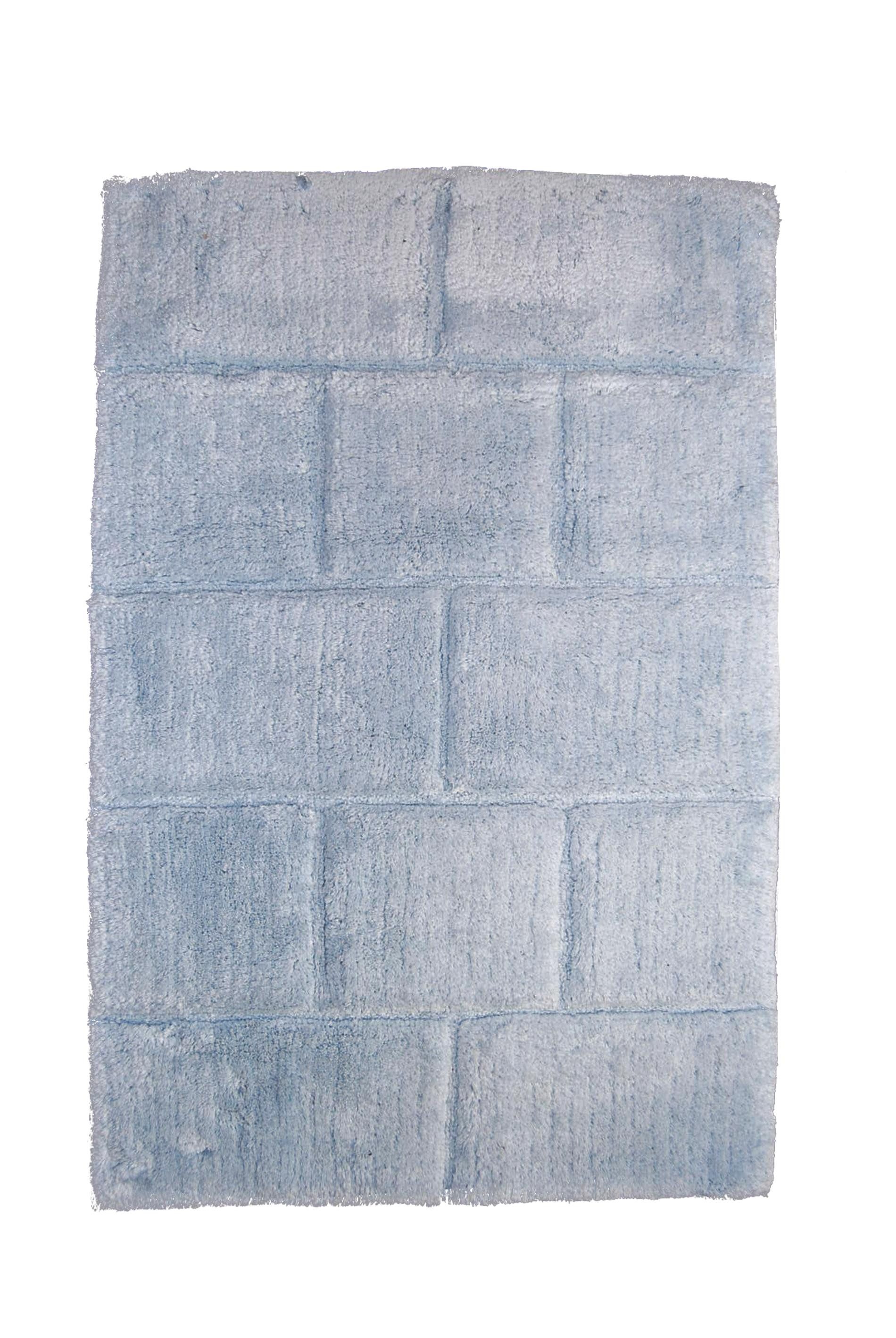 Ridder Badematte Wall hellblau, Höhe 90 mm, 100% Baumwolle