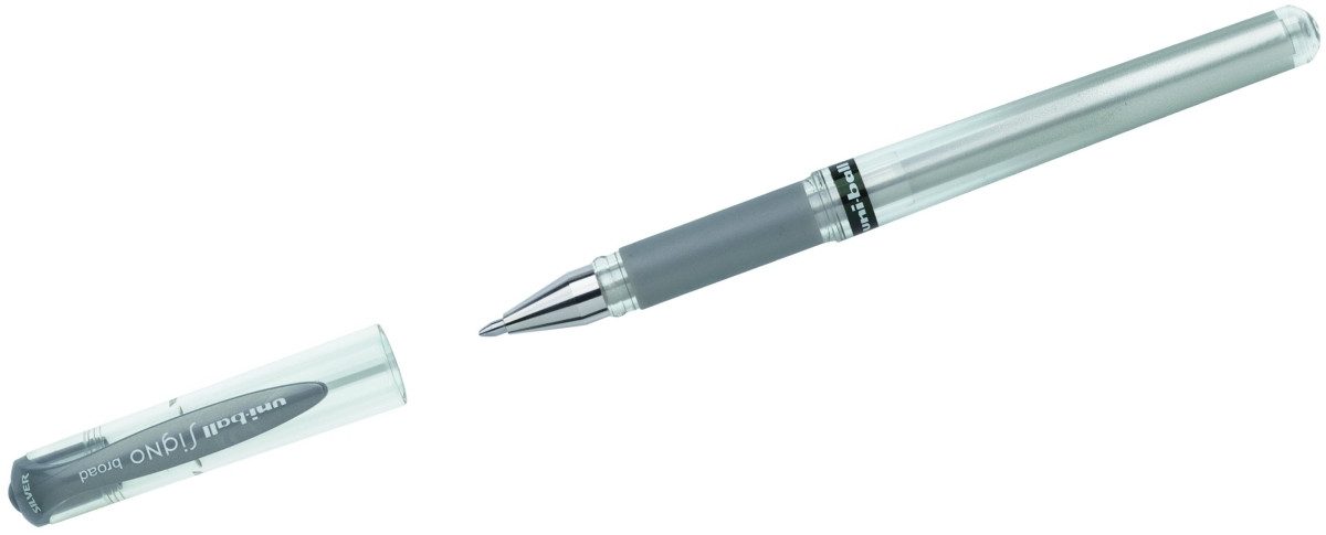 uni-ball Gelroller Gelroller Uni-Ball Signo UM 153 silber auf Blisterkarte