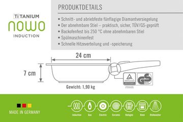 WOLL MADE IN GERMANY Bratpfanne Nowo Titanium, Aluminiumguss (1-tlg), Induktion, Made in Germany