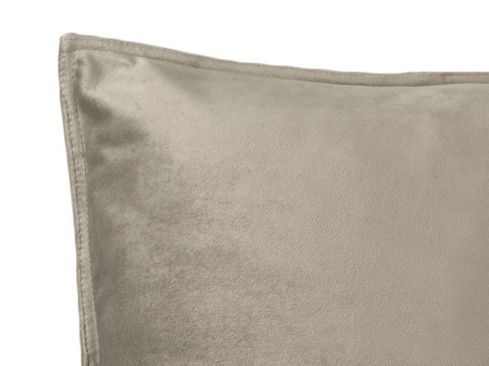 beties Kissenbezug Samt&Sonders, (1 Stück), Kissenhülle ca. 30x50 cm Samtkissen warm und weich Taupe