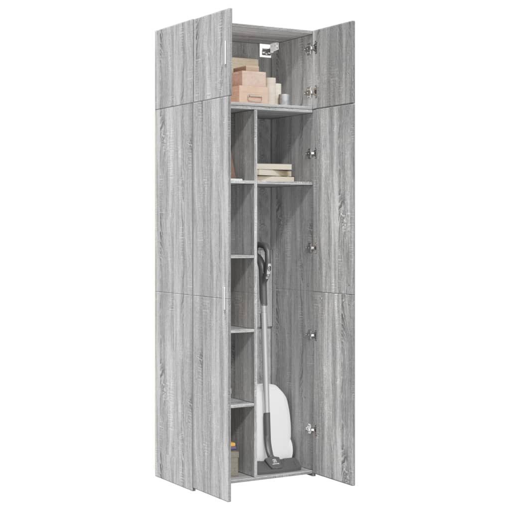 vidaXL Sideboard Hochschrank Grau Sonoma 70x42,5x225 günstig online kaufen