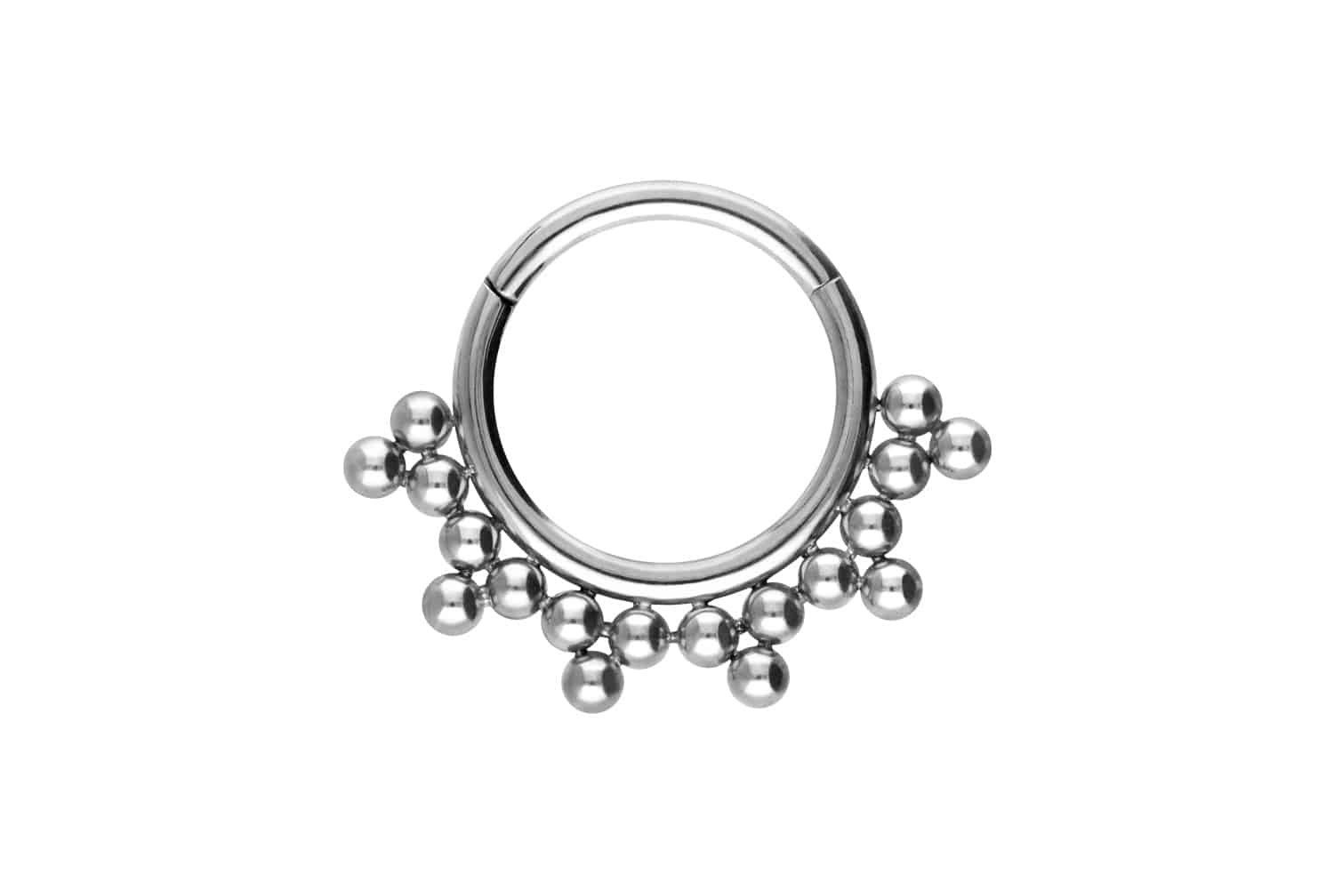 Piercing-Set Titan Segmentring Clicker 18 KUGELN
