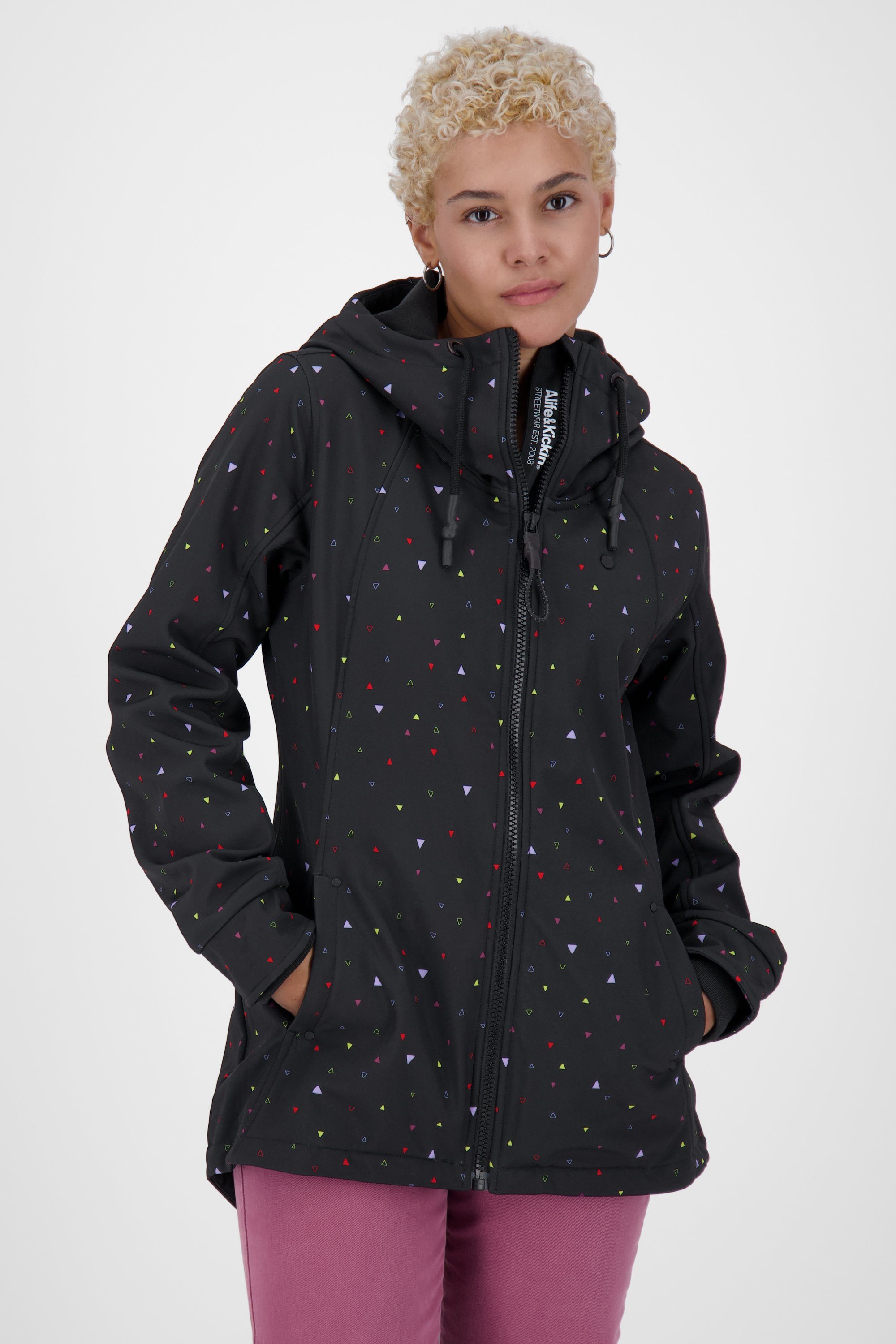 Neueste Produkte dieser Saison Alife & Kickin Übergangsjacke Softshelljacke, moonless Damen Softshelljacke S LilouAK Jacket