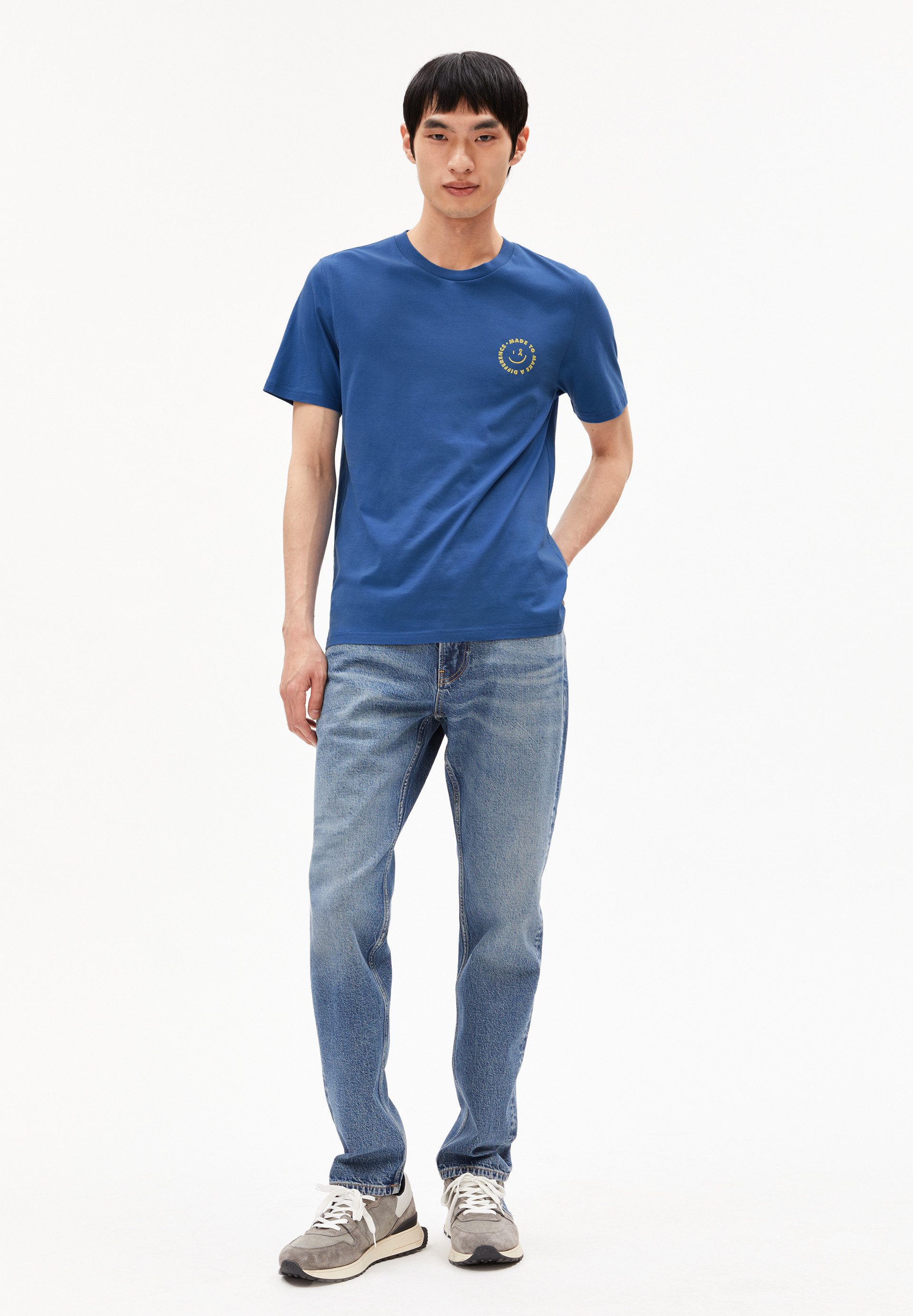 Armedangels T-Shirt JAAMES SMILEY Regular T-Shirt aus Bio-Baumwolle Regular Fit