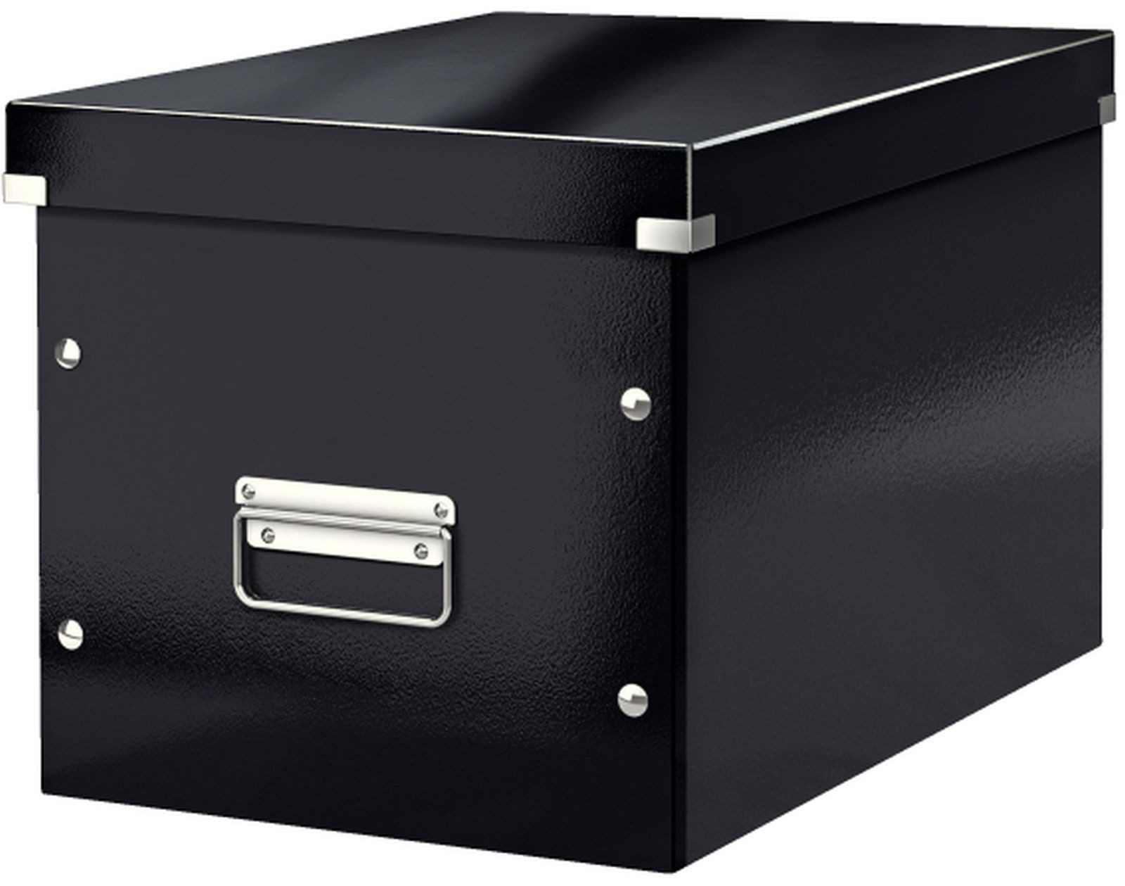 Aufbewahrungsbox Archivbox Click & Store Cube L Hartpappe schwarz