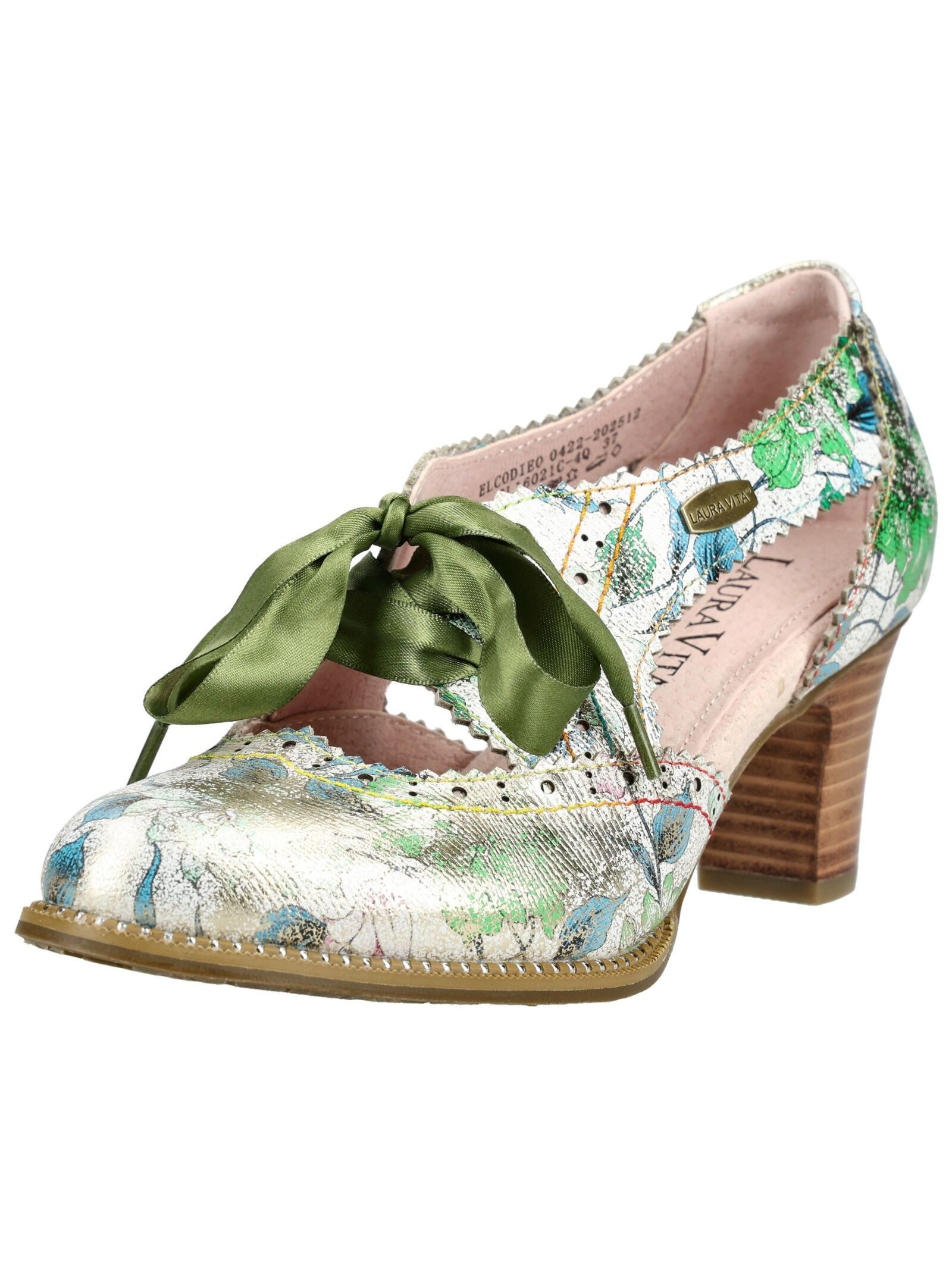 LAURA VITA LAURA VITA Pumps Leder/Textil Schnürpumps günstig online kaufen