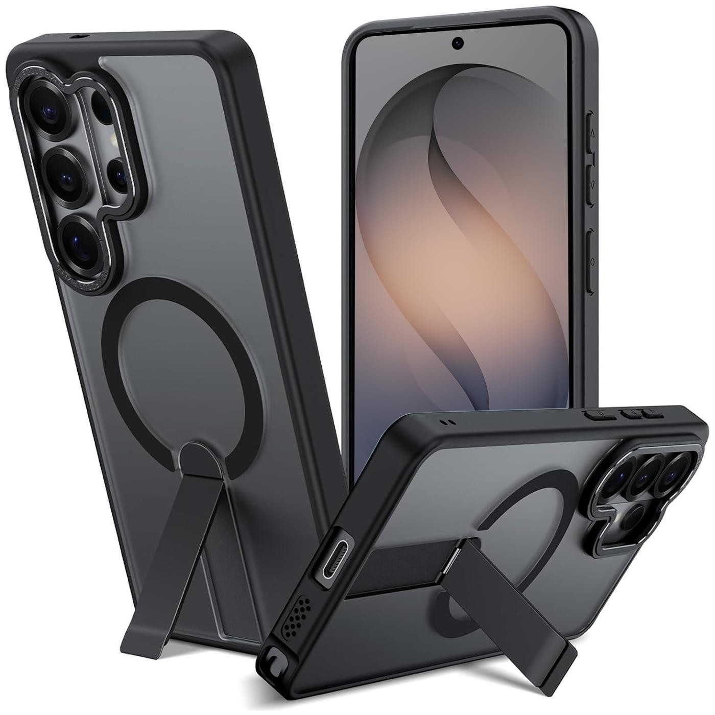 CoolGadget Handyhülle Kickstand Hybrid Hülle für Samsung Galaxy S26 Ultra 6,9 Zoll, Schutzhülle Militärschutz Ständer kompatibel mit MagSafe Magnetring
