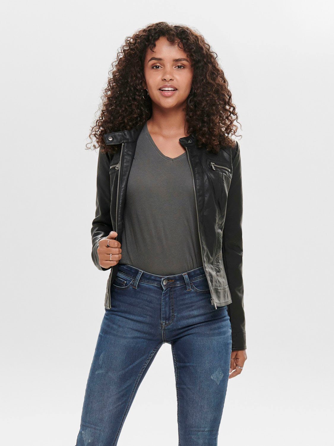 Lederimitatjacke ONLBANDIT FAUX LEATHER BIKER NOOS OTW