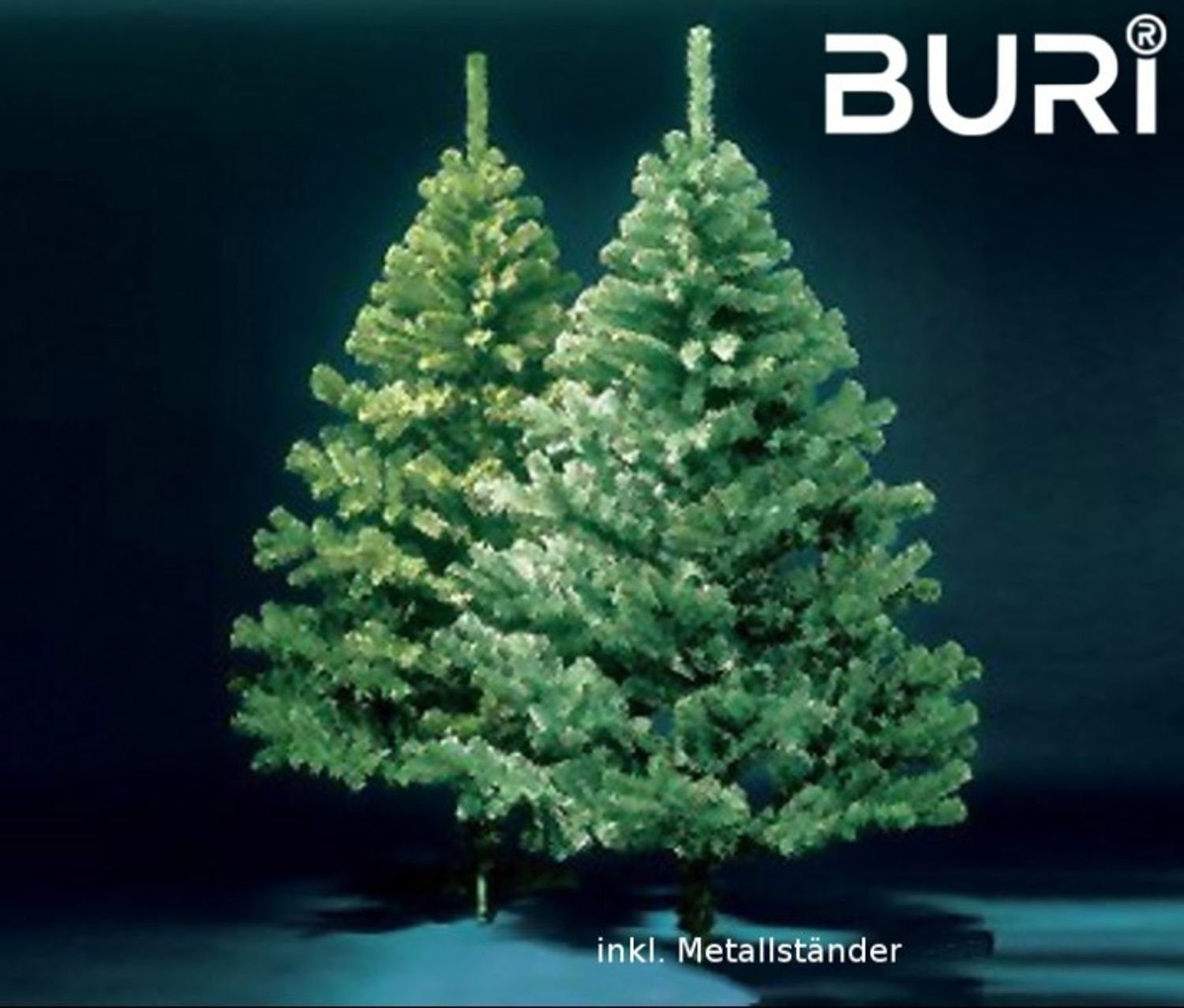 BURI Künstlicher Weihnachten Weihnachtsfest Tanne Christbaum Weihnachtsbaum 180cm BURI® Weihnachtsbaum