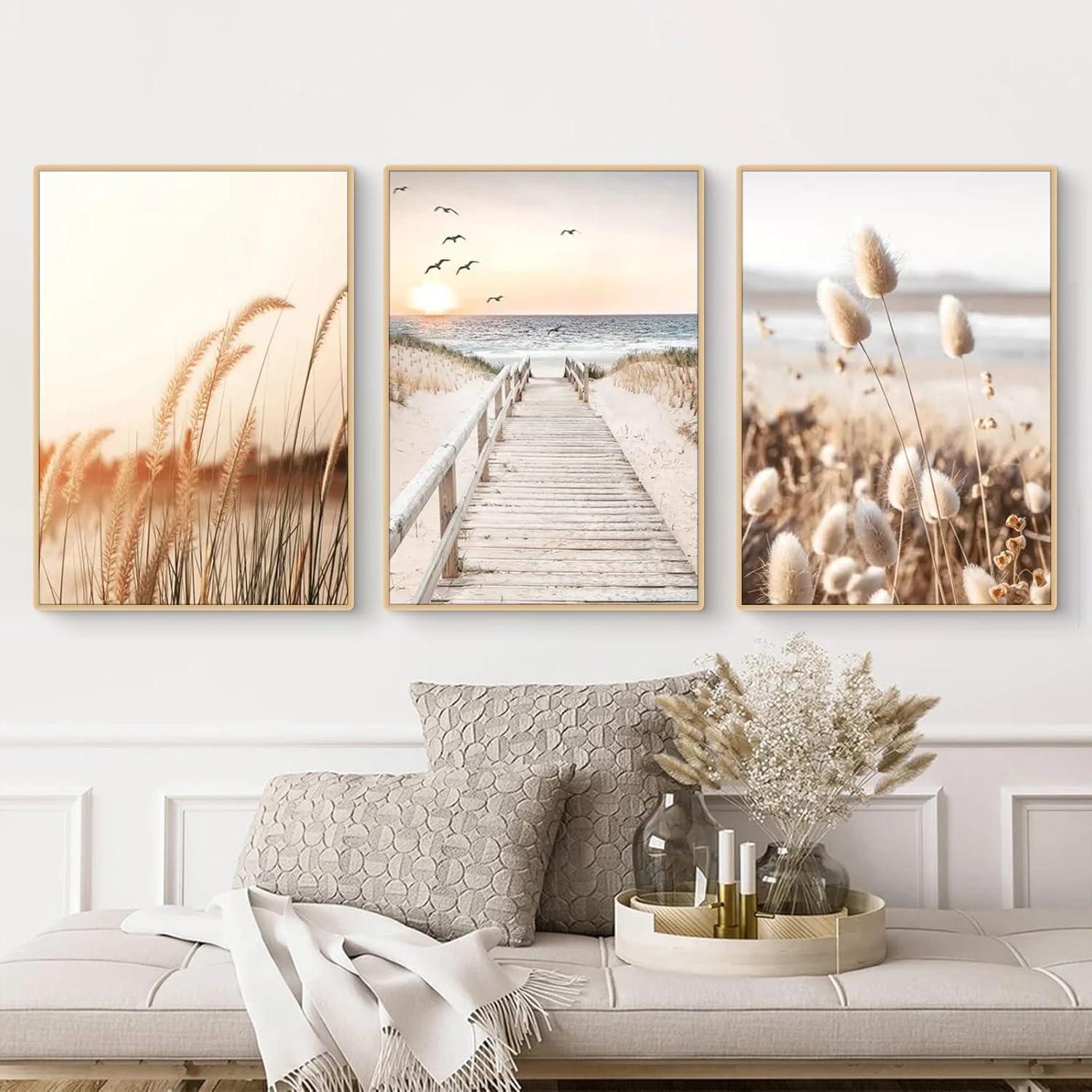 Uixxducc Poster 3er Set Natur Küsten Vögel Poster ohne Rahmen 30x40cm, Boho günstig online kaufen