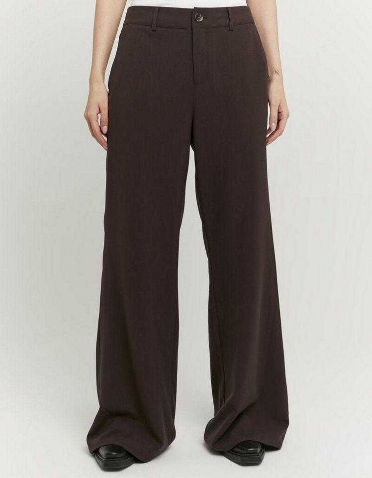 Tally Weijl 5-Pocket-Hose SPAPETOLLA bequem mit Viskose-Anteil, weitem Beinverlauf und mittlerer Leibhöhe