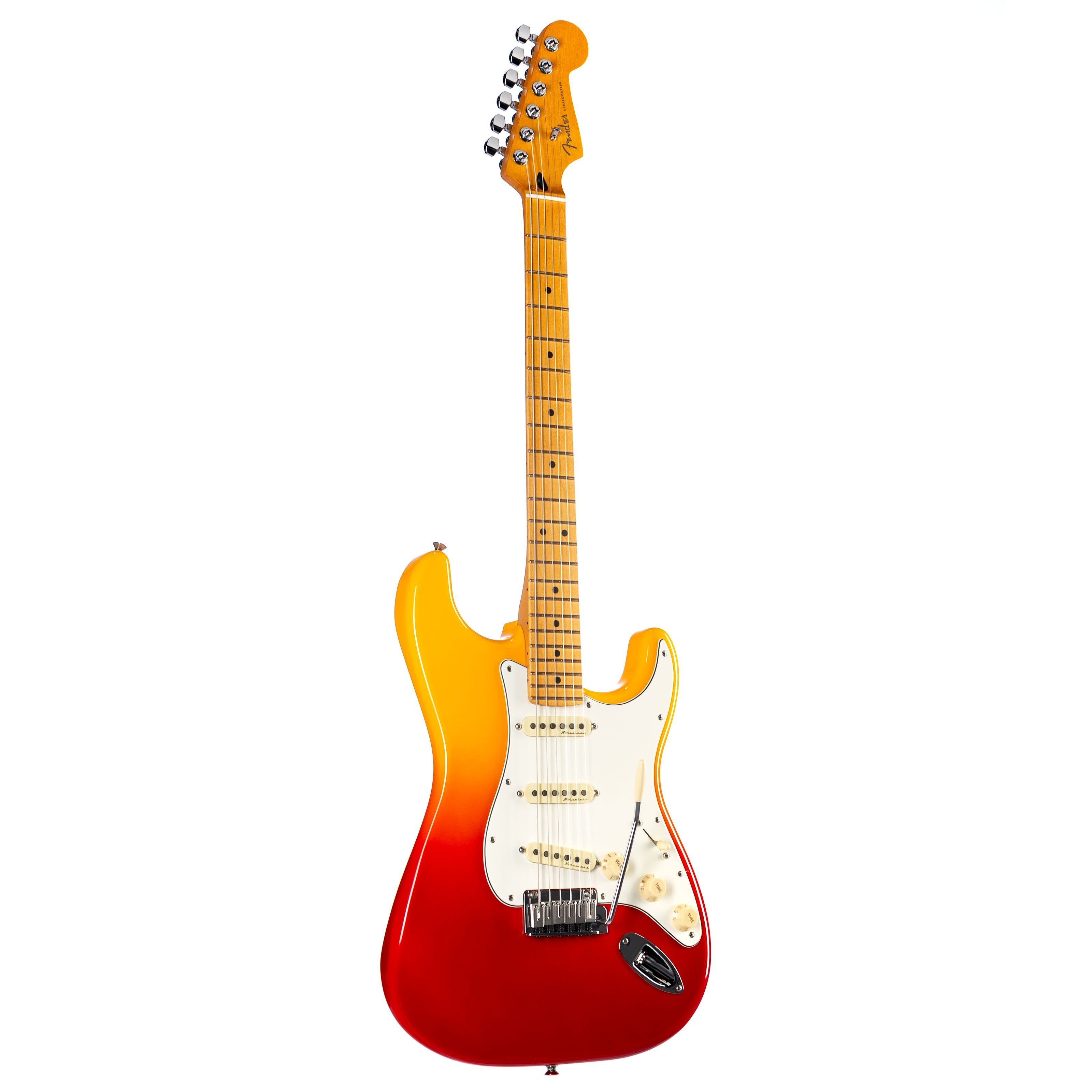 Fender E-Gitarre, E-Gitarren, ST-Modelle, Player Plus Stratocaster MN Tequila Sunrise - E-Gitarre