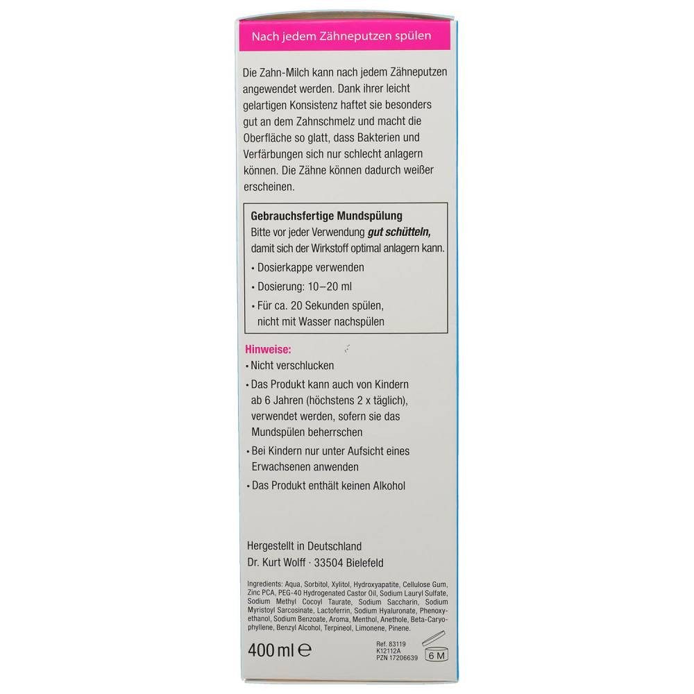 BIONIQ Mundspülung Repair Zahn-Milch Mundspülung 400ml PZN 17206639
