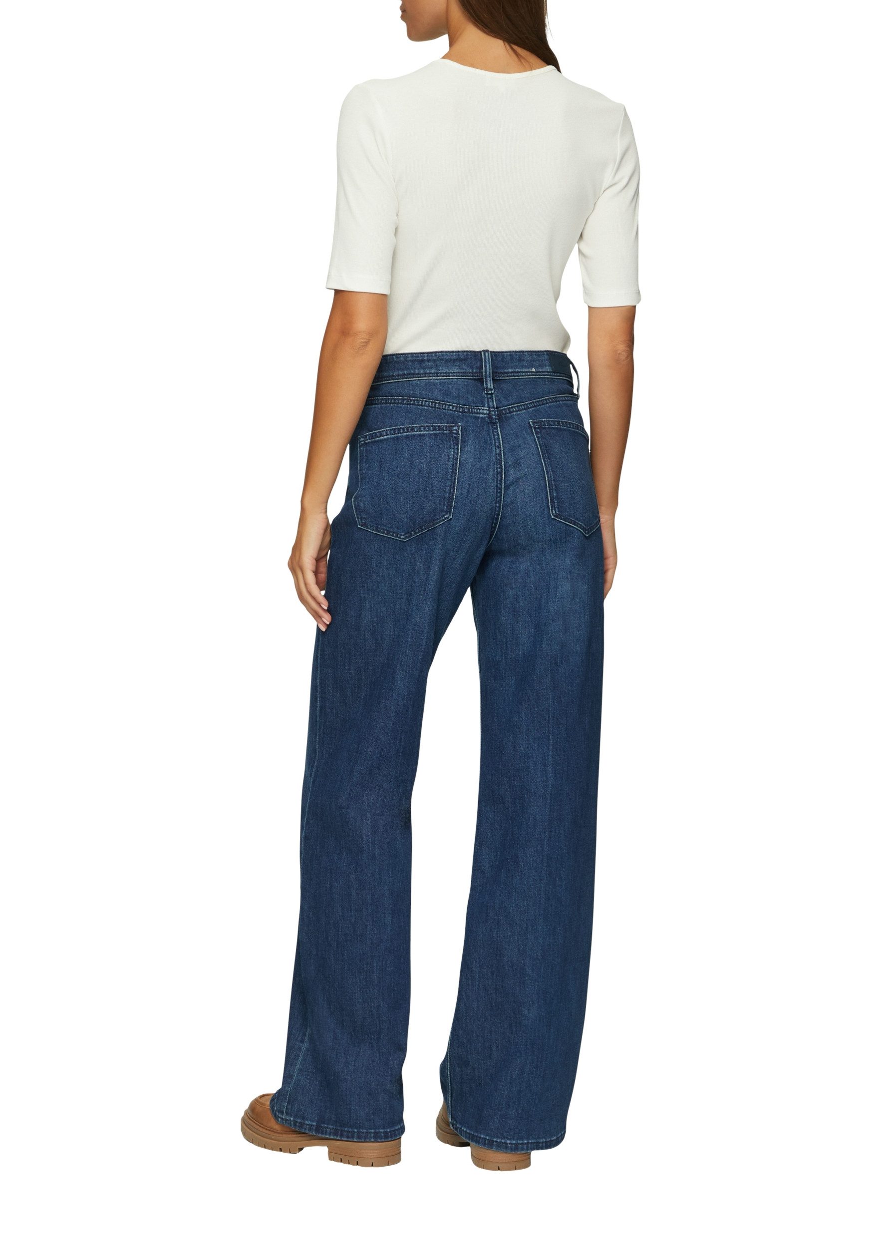 s.Oliver Weite Jeans - Flared Jeans einfarbig - Schlaghose - Weite Jeans Bootcut