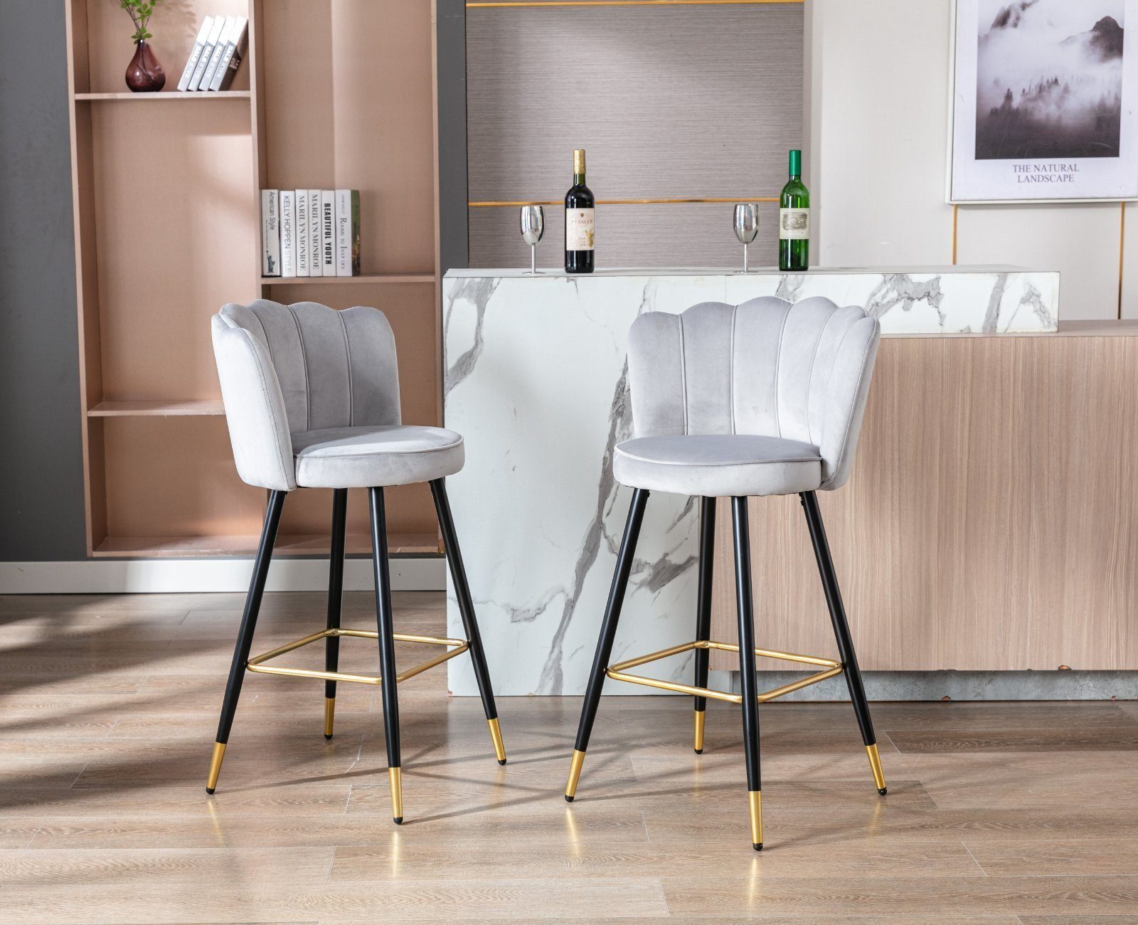 WAHSON OFFICE CHAIRS Barhocker 2er Set günstig online kaufen
