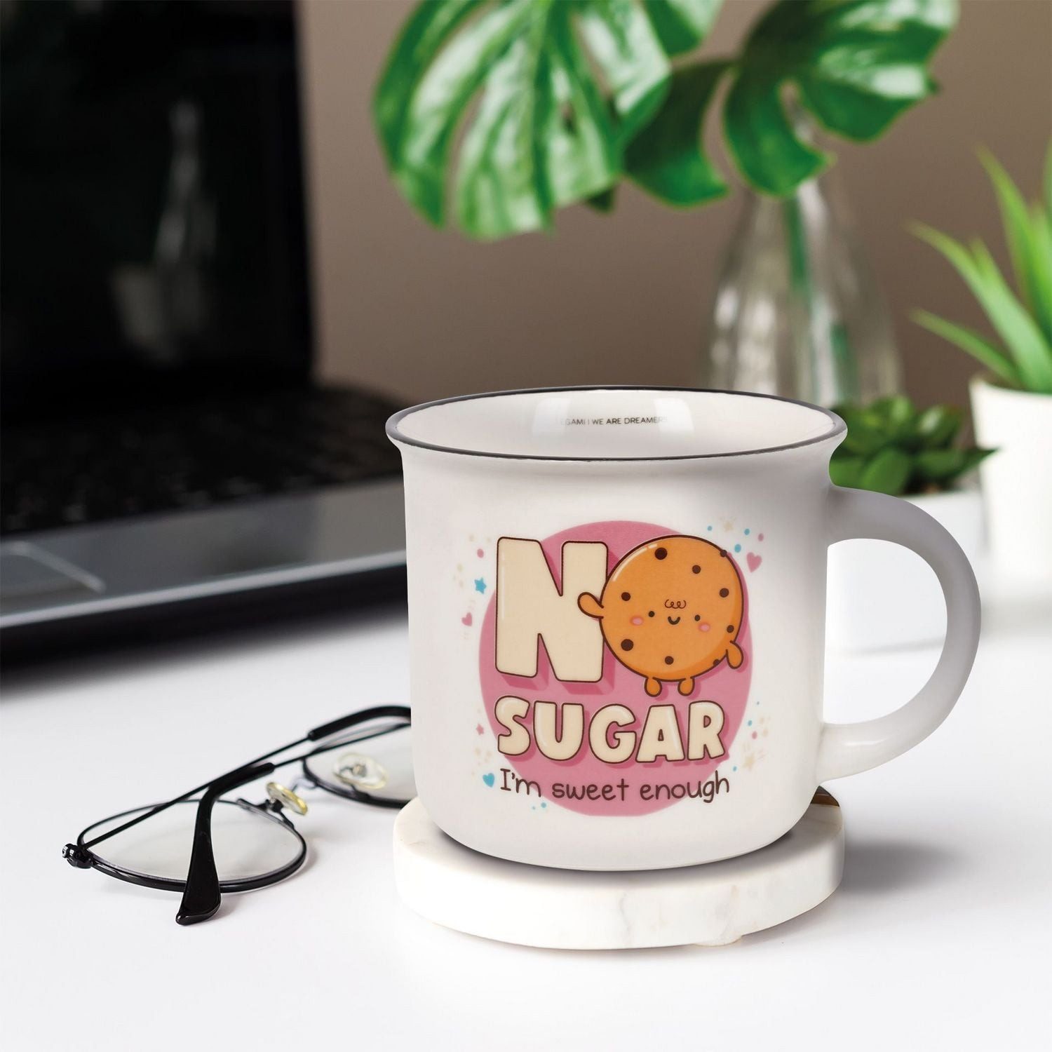 Legami Geschirr Legami Tasse aus New Bone China Porzellan - No Sugar