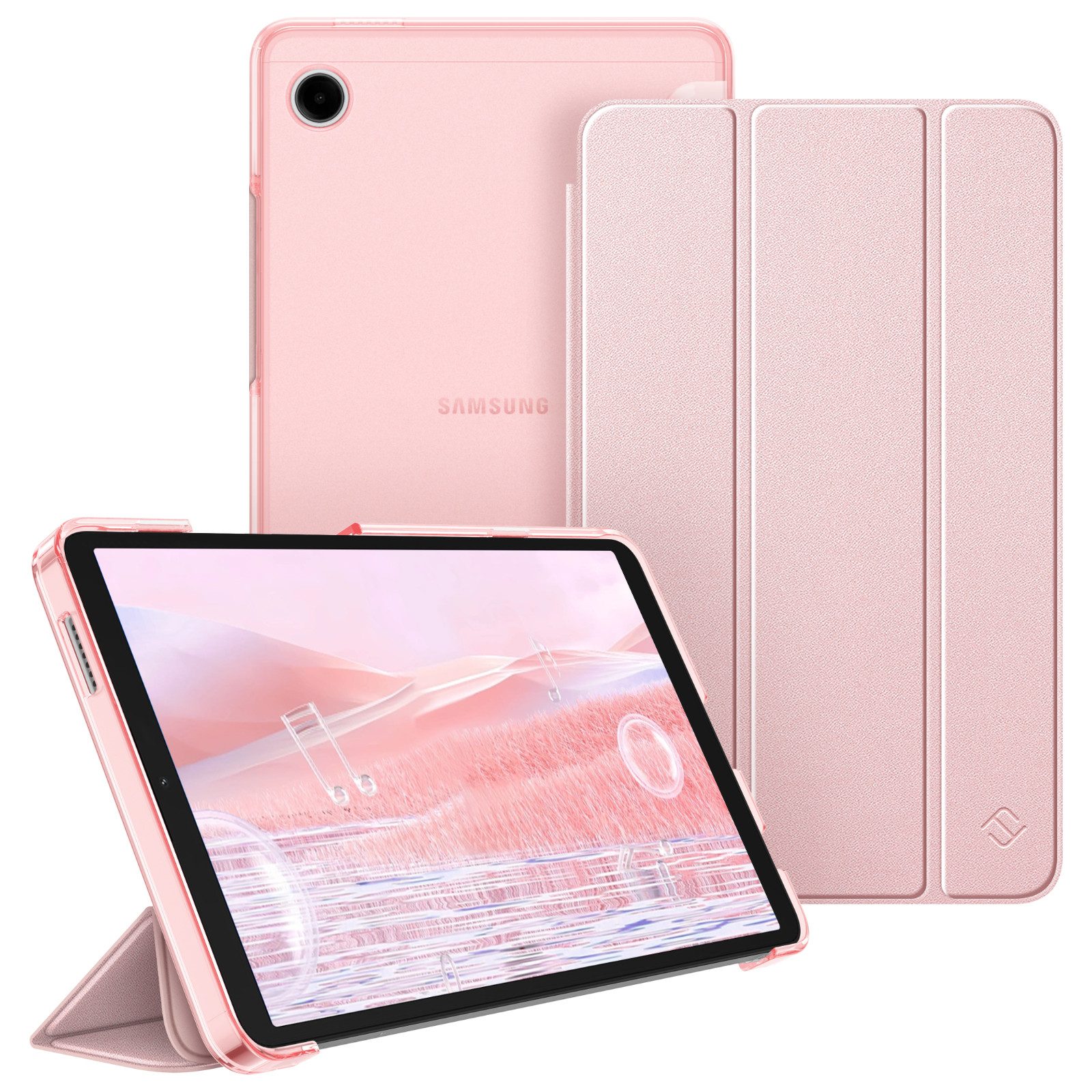 Fintie Tablet-Hülle für Samsung Galaxy Tab A11 8,7" 2025/ Tab A9 8.7 Zoll Tablet, Ultra Dünn Schutzhülle mit Transparenter Rückseite