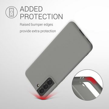 kwmobile Handyhülle Hülle für Samsung Galaxy S21, Hülle Silikon - Soft Handyhülle - Handy Case Cover - Stone Dust