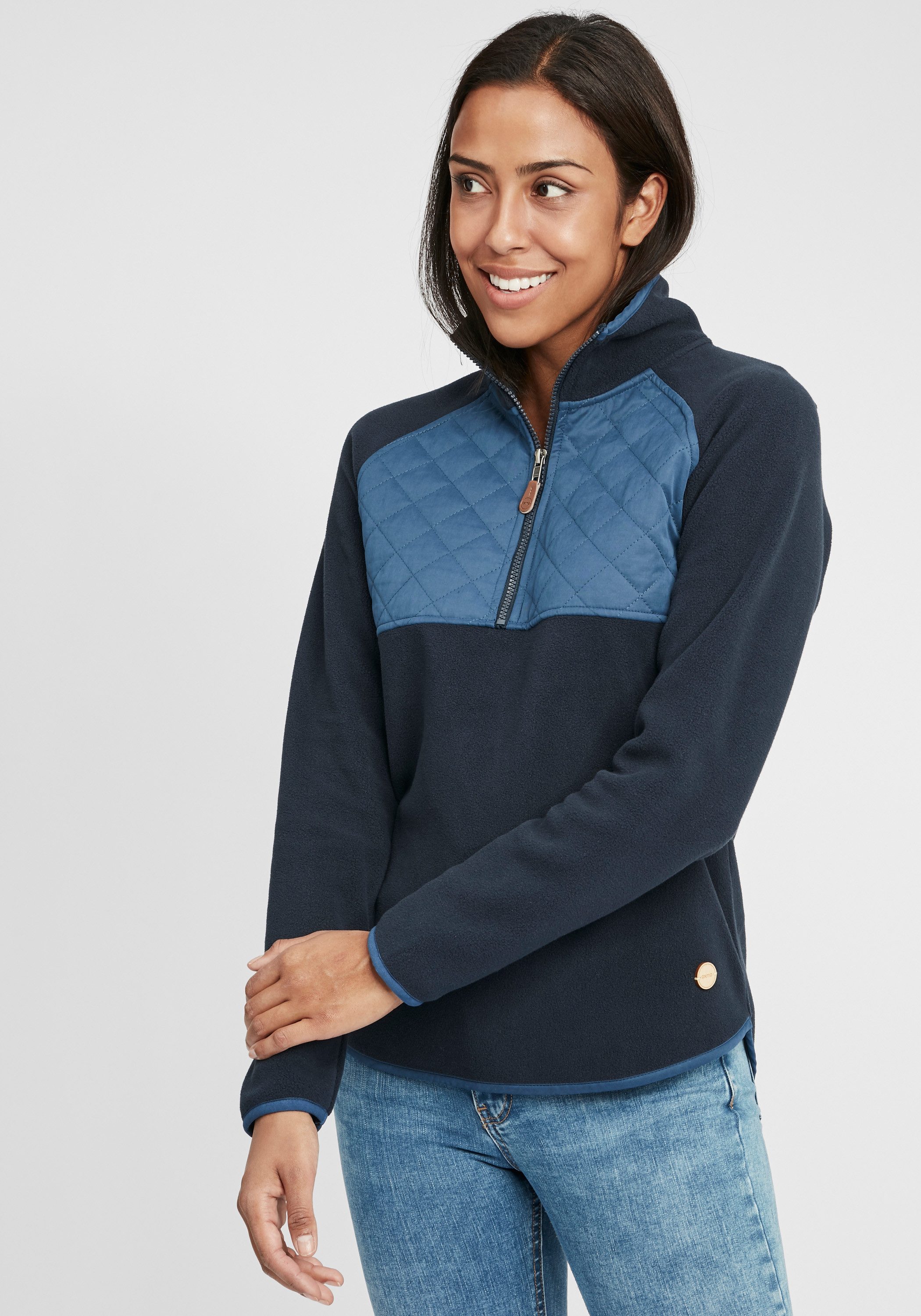 OXMO Sweatshirt OXMalita Fleece Troyer mit günstig online kaufen