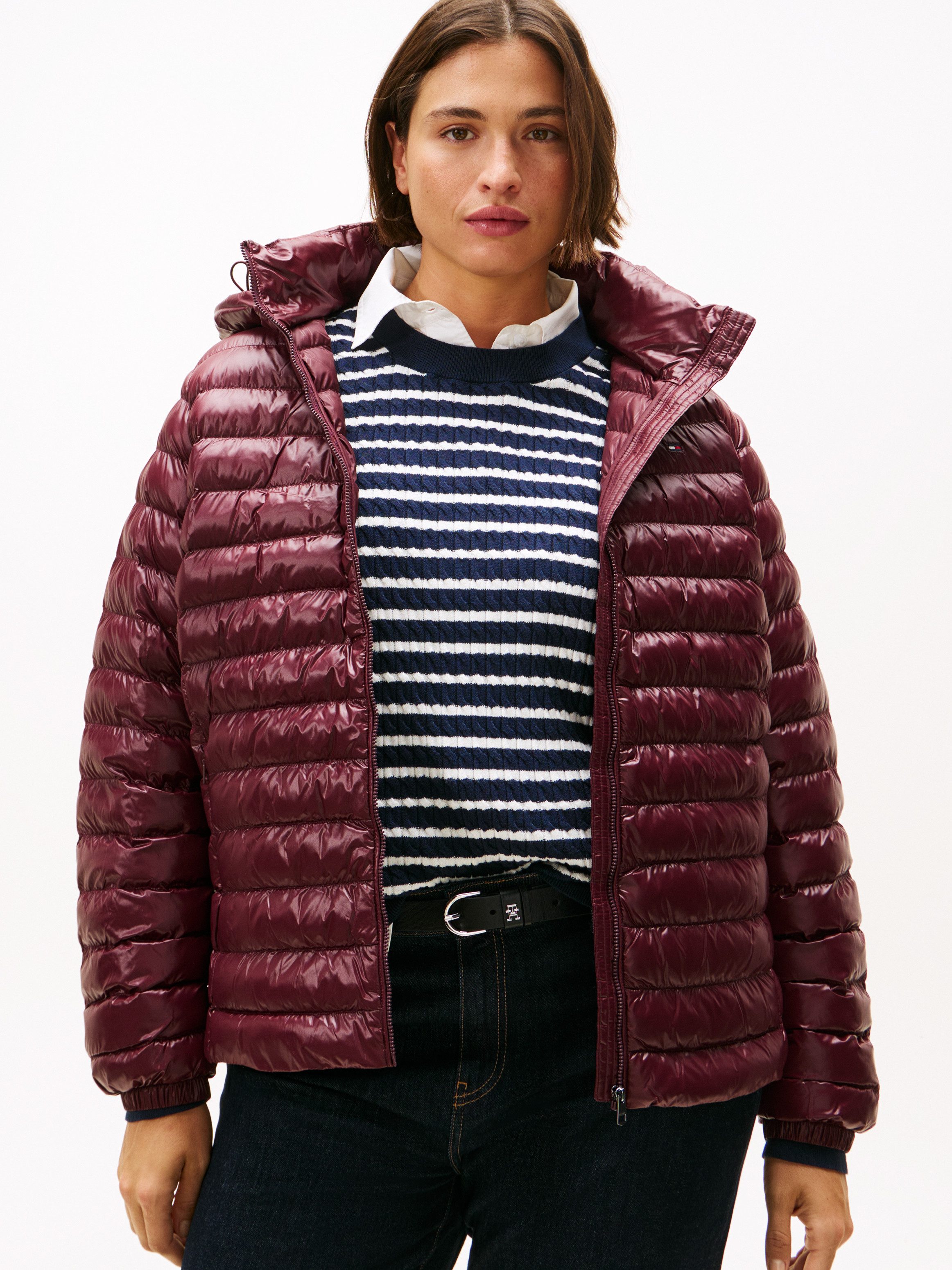 Tommy Hilfiger Curve Steppjacke CRV LW PADDED SLIM JACKET in großen Größen