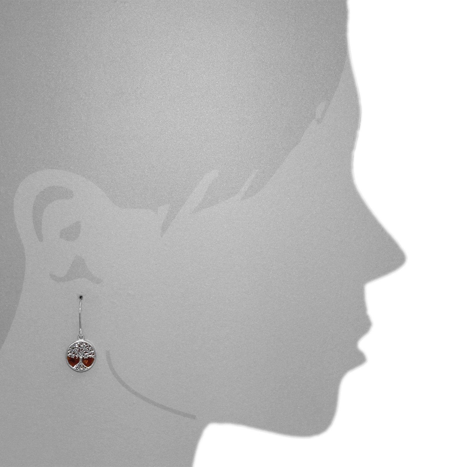 OSTSEE-SCHMUCK Paar Ohrhänger Ostsee-Schmuck Ohrhänger Lebensbaum 21 mm (2- günstig online kaufen