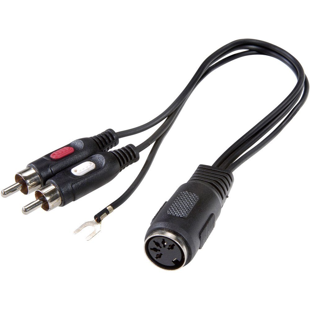 SpeaKa Professional SpeaKa Professional SP-7869832 Cinch / DIN-Anschluss Audio Y-Adapter Audio-Adapter, 20.00 cm