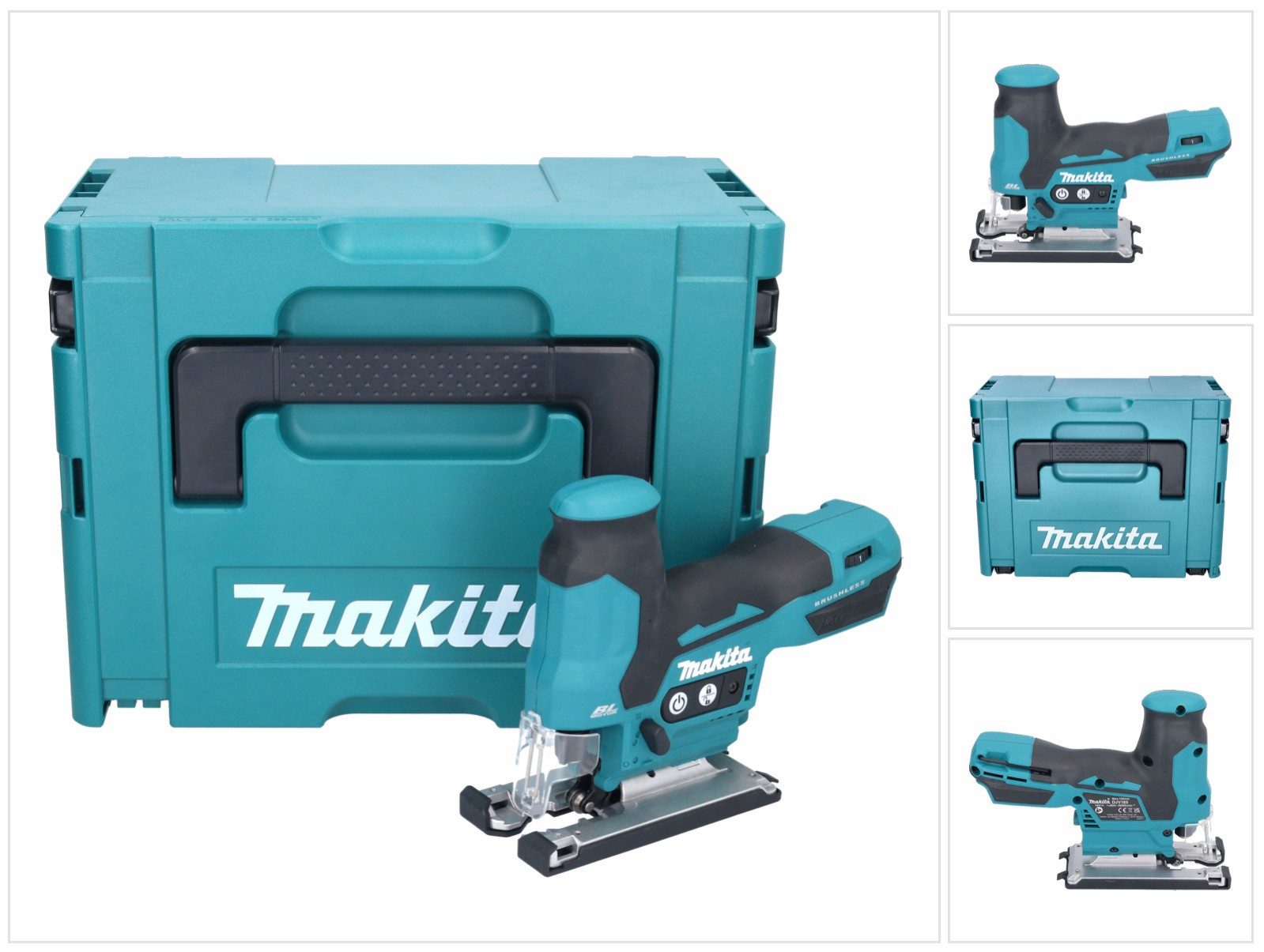 Makita Akku-Stichsäge DJV 185 ZJ Akku Pendelhubstichsäge 18 V Brushless + Makpac