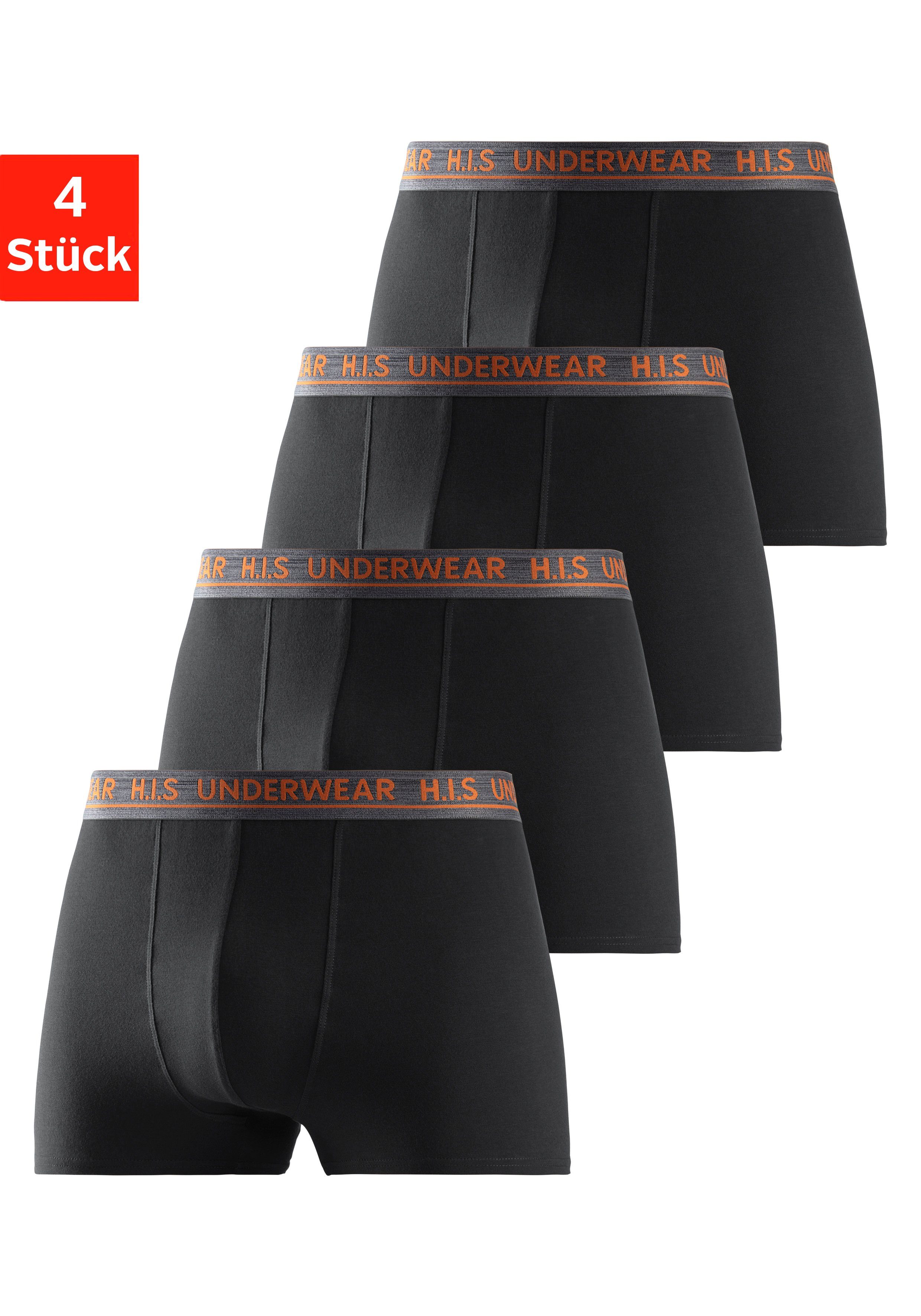 H.I.S Boxer Boxershorts für Herren (Packung, 4-St) mit bequemem Stretchbünd günstig online kaufen
