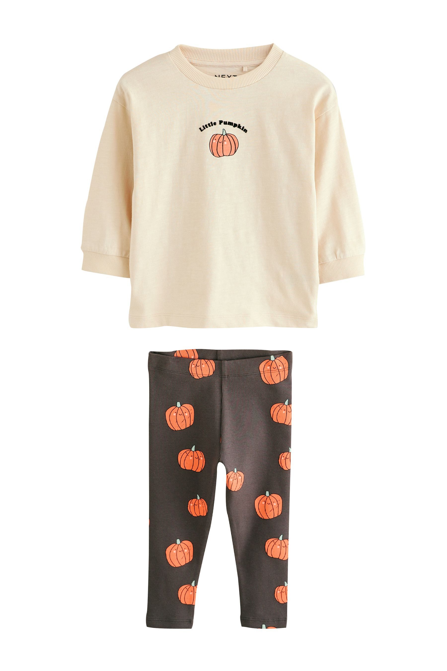 Next Shirt & Leggings Langarmoberteil und Leggings im Set, Halloween (2-tlg)