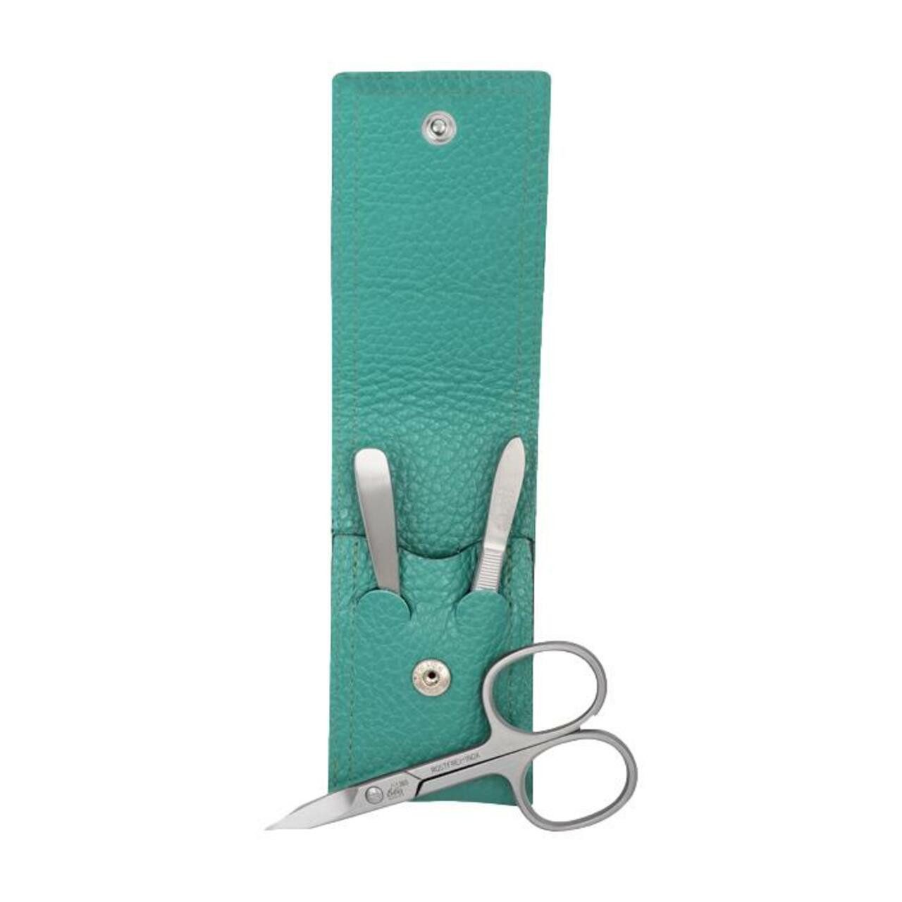 ERBE Körperpflegemittel Inox Druckknopf-Etui Hellgrün