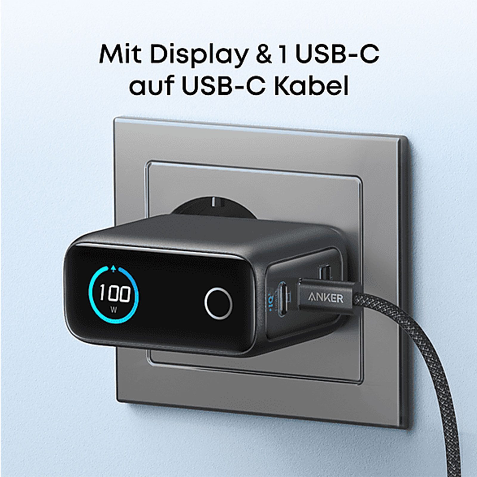 Anker B121B Ladestation (Schnelllade-USB-Netzteil mit 2 USB-C Anschlüssen)