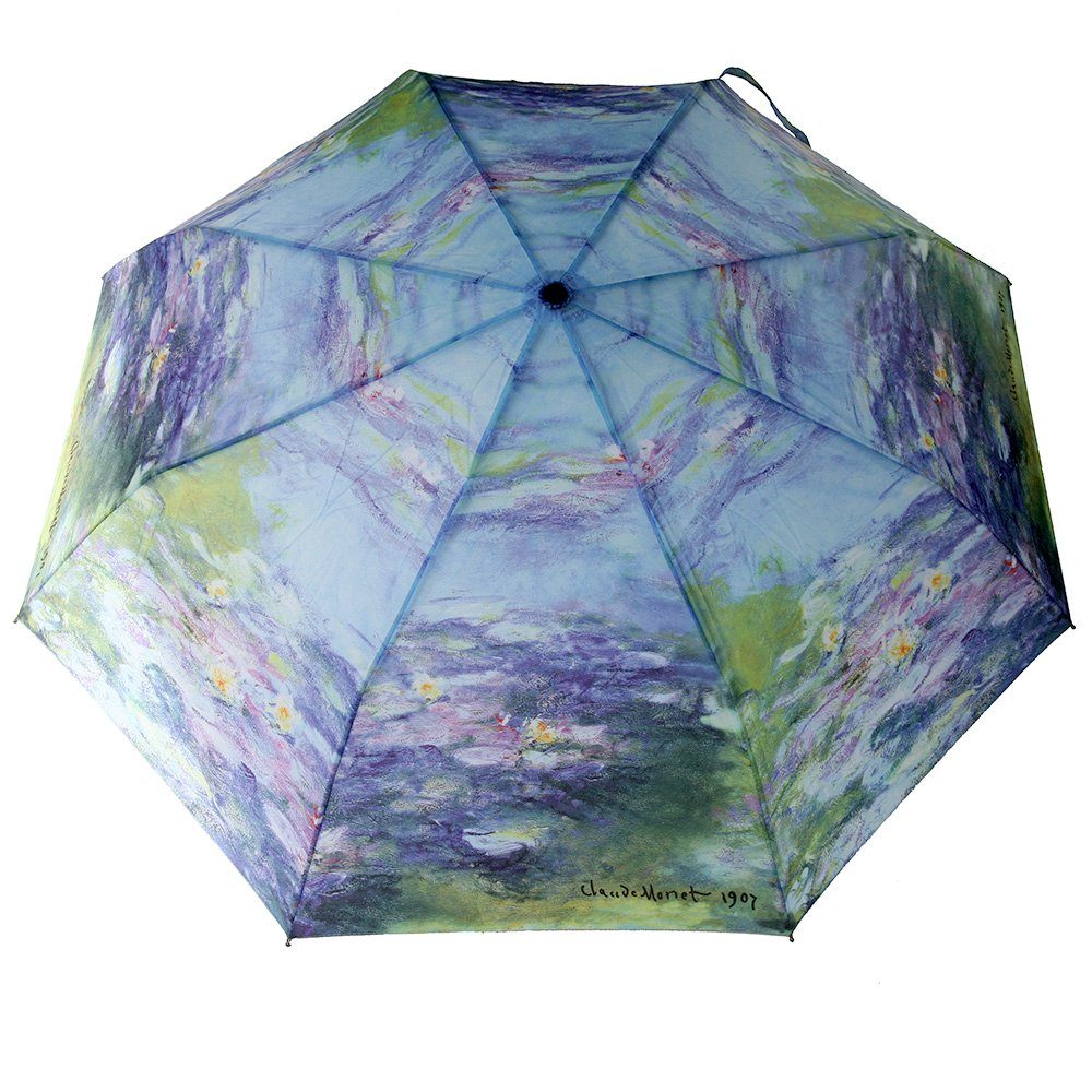 ROSEMARIE Monet, Taschenregenschirm Automatik -Automatik Taschenschirm SCHULZ Claude Auf/Zu Seerosen Regenschirm Heidelberg