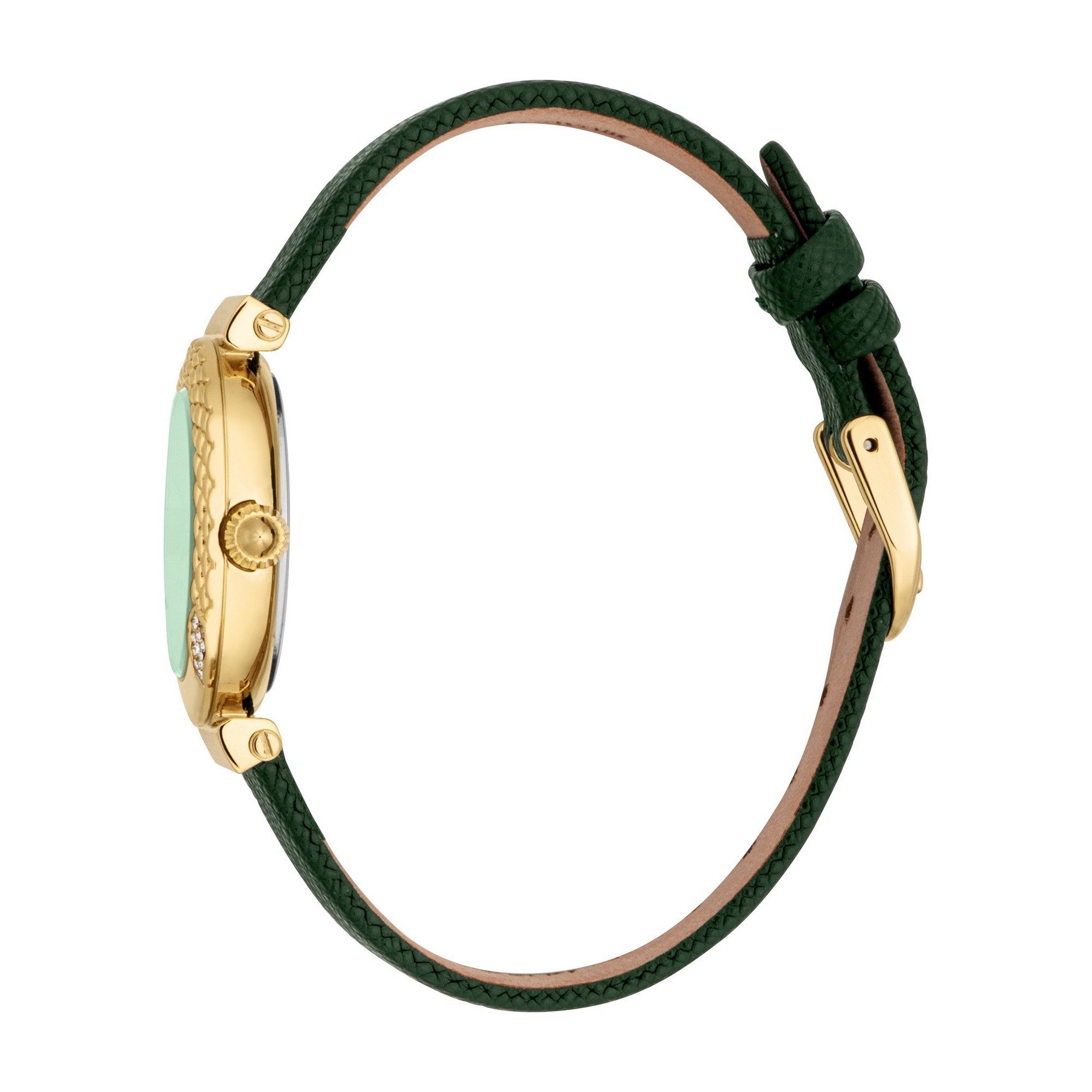 Just Cavalli Time Quarzuhr Mistero JC1L332L0325, Armbanduhr, Damenuhr, Lederarmband, analog, Kristallsteine