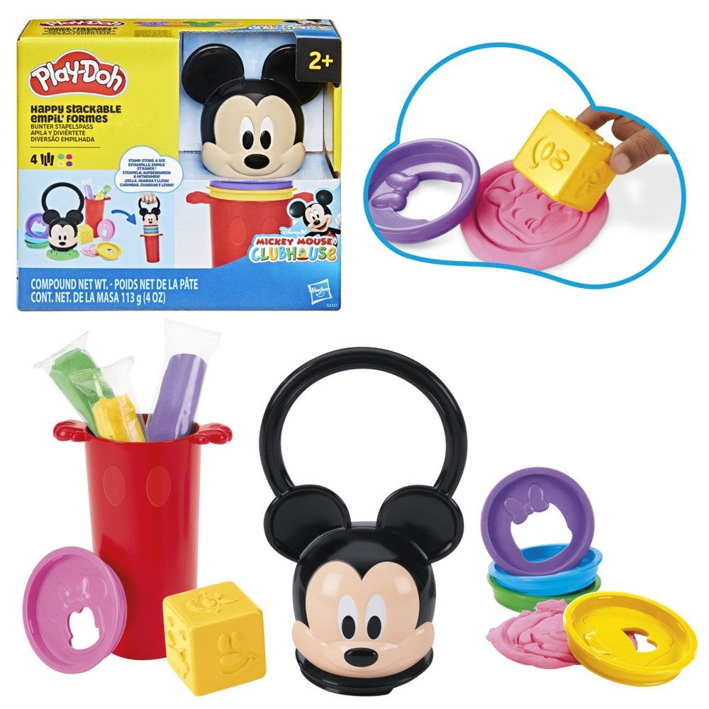 Hasbro Knete PLAY-DOH Spielknete Disney Junior Bunter Stapelspass