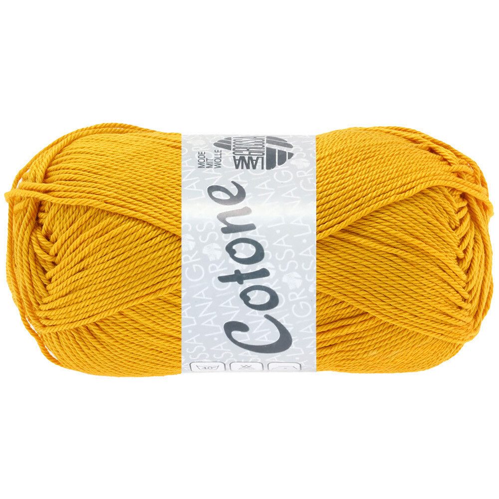 LANA GROSSA COTONE Häkelwolle, 125 m (vielseitiges Baumwoll-Basicgarn), 50 g
