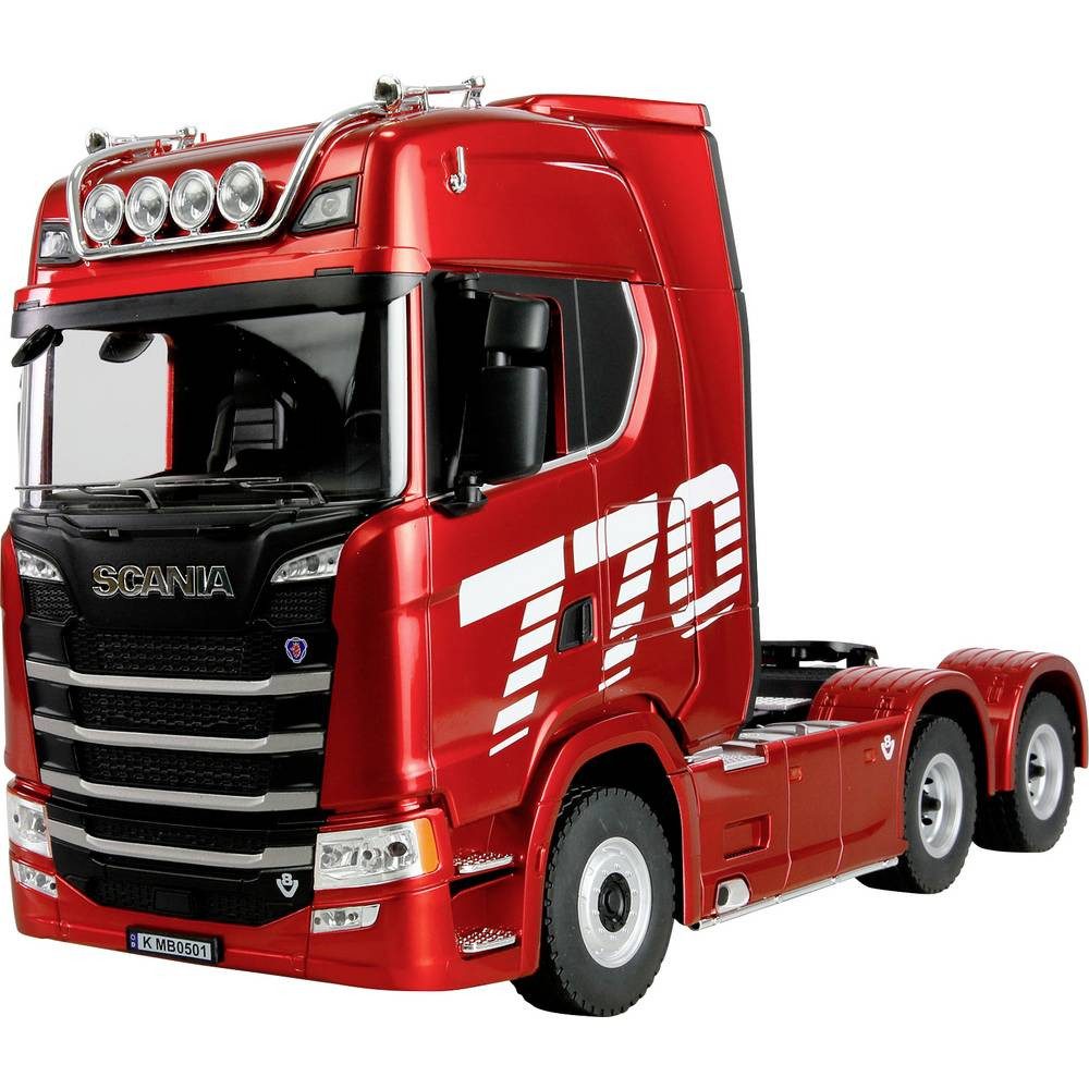 Amewi Modellbausatz Scania 770 S Zugmaschine 1:18 Elektro RC Modell-LKW RtR mit, mit Geräuschefunktion, mit Lichteffekt