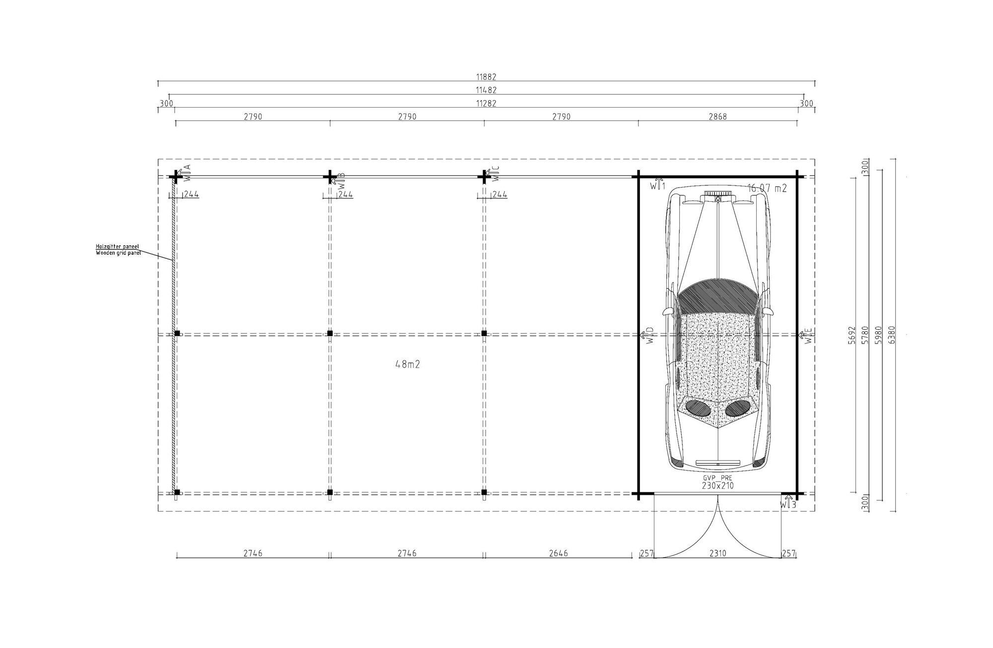 Thumbnail - Fjordholz Carport-Geräteraum Büsum 70