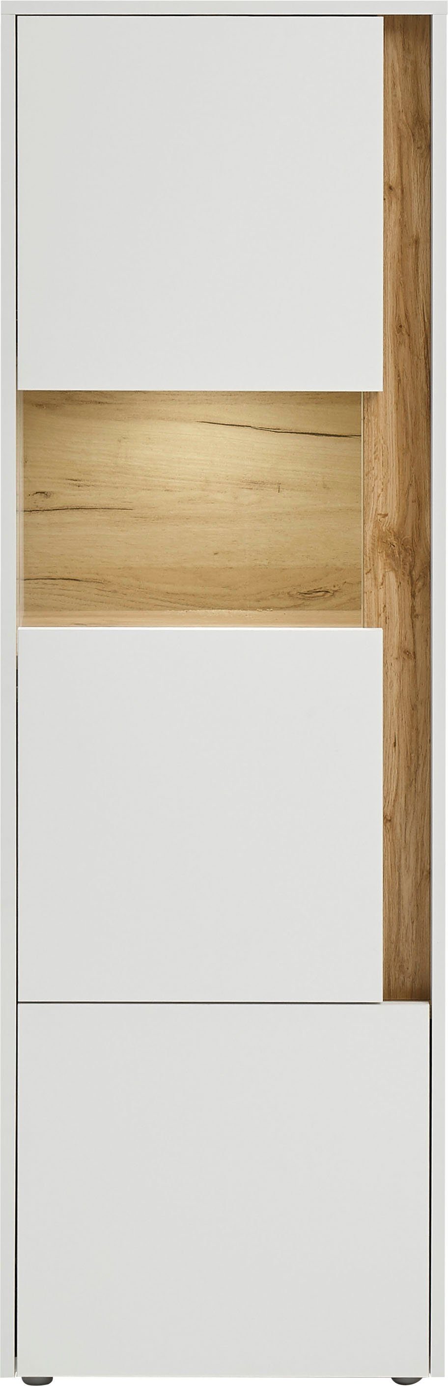 Home affaire Vitrine City/Giron, moderner Hochschrank, Glasvitrine zeitlos, modern, ausreichend Stauraum, vielseitig einsetzbar