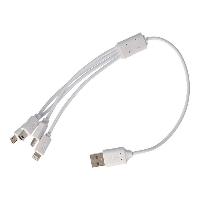 AccuCell USB-Ladekabel 4 in 1 passend für USB-C Mini-USB USB-Ladegerät